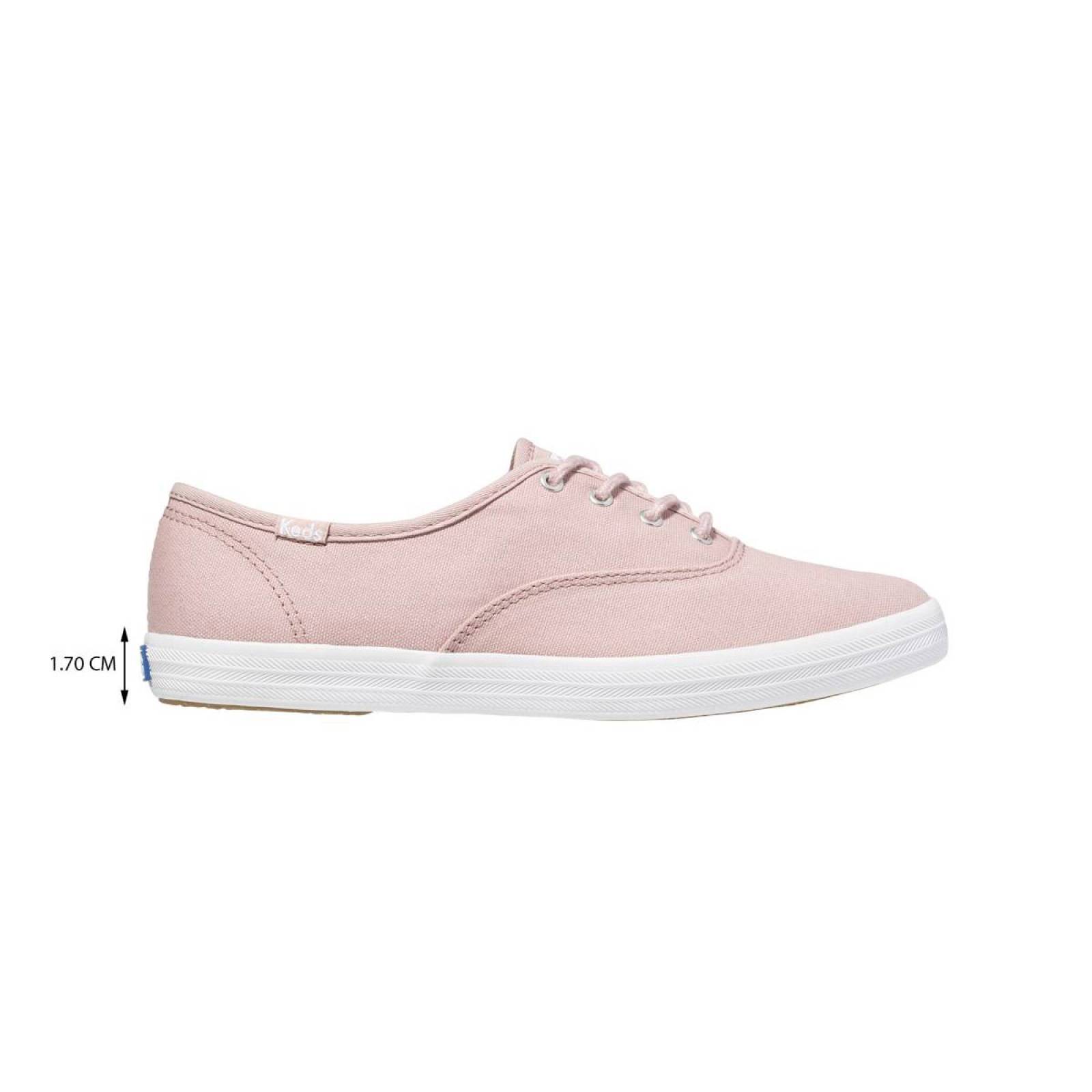 Tenis para Dama Keds modelo WF64026 color rosa, composición lona