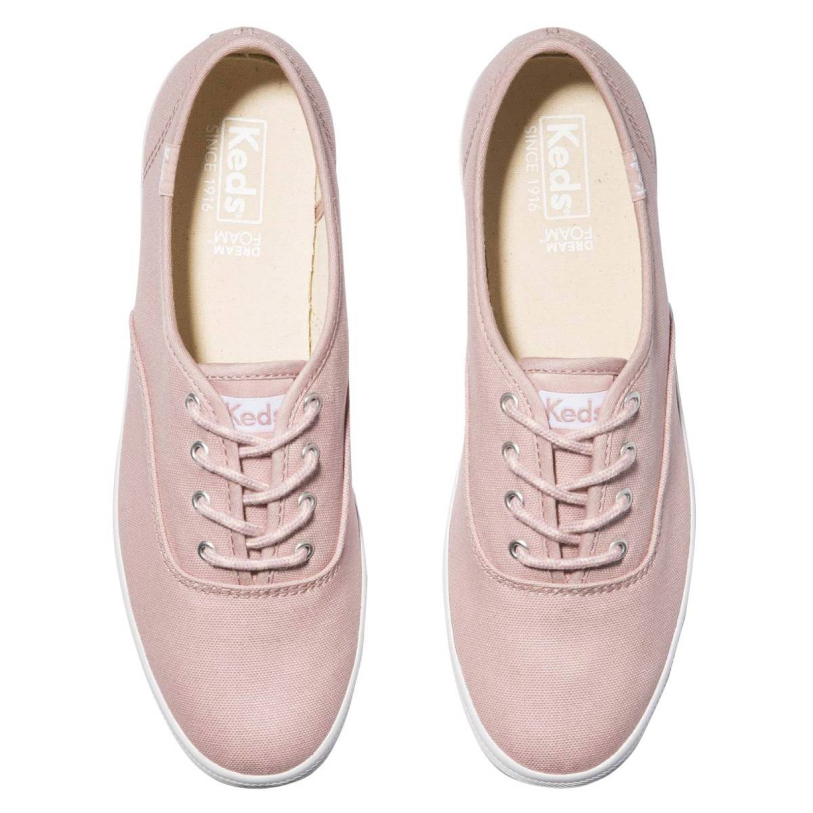 Tenis para Dama Keds modelo WF64026 color rosa, composición lona