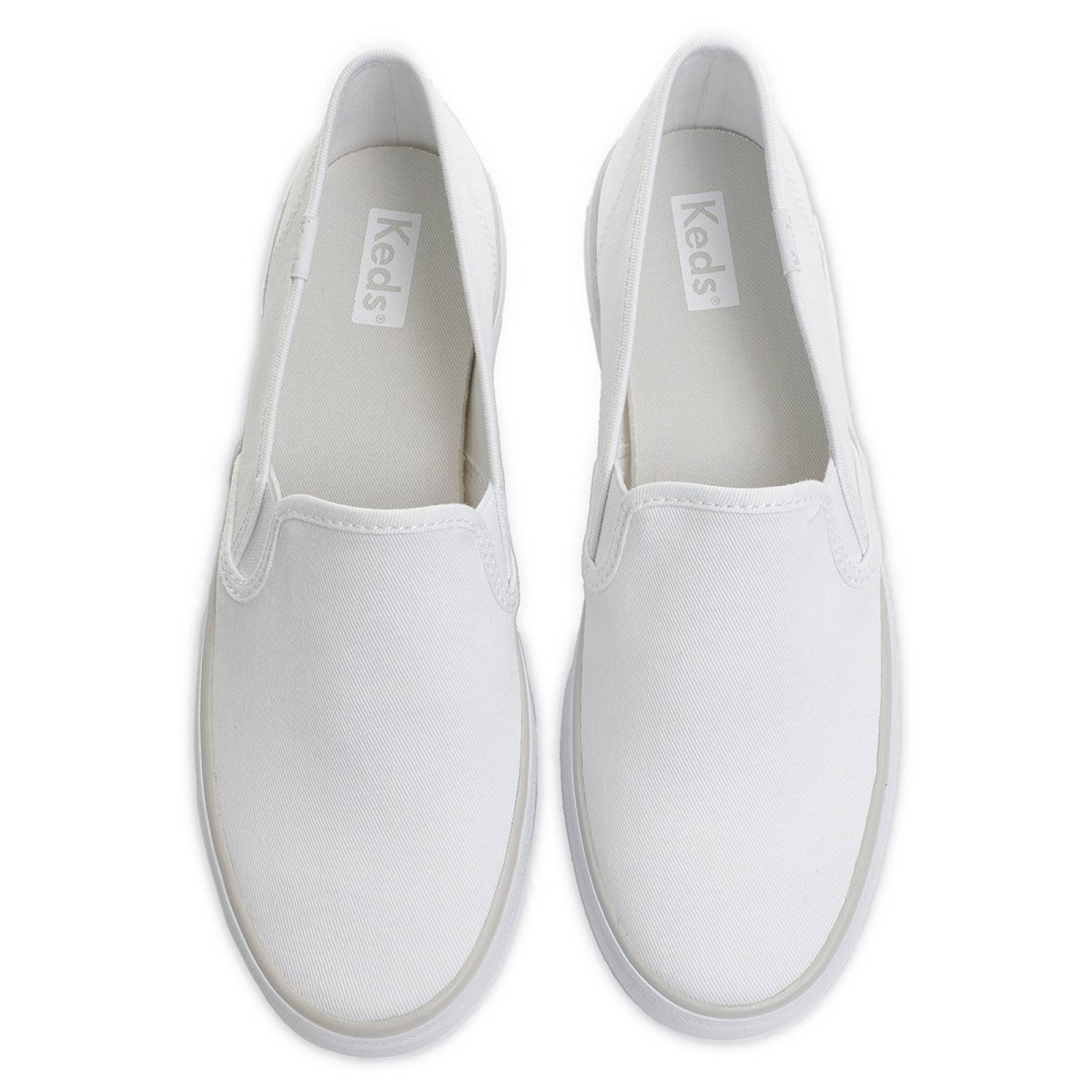 Tenis Para Mujer Keds modelo WF66571 color blanco, composición textil