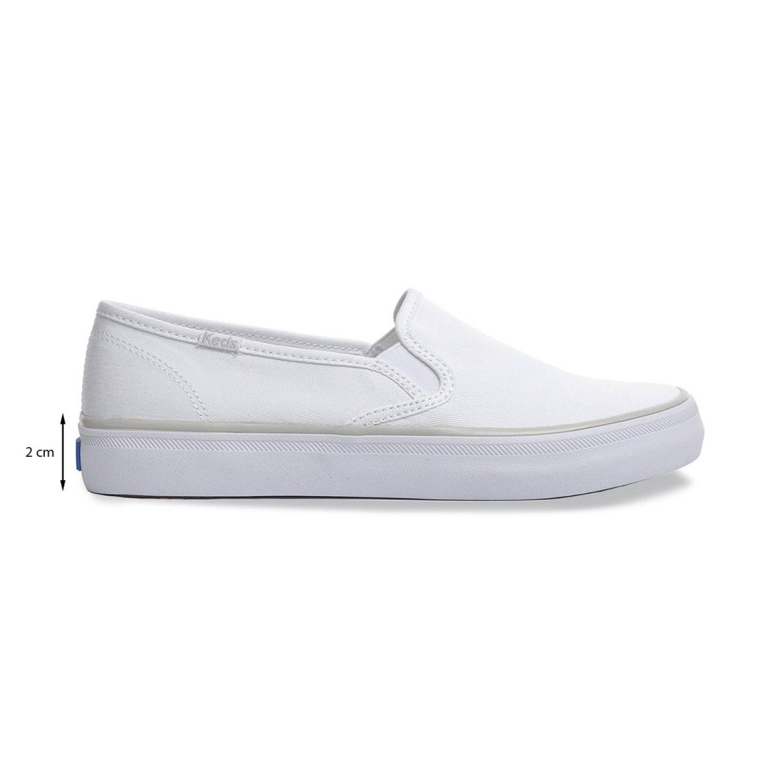 Tenis Para Mujer Keds modelo WF66571 color blanco, composición textil