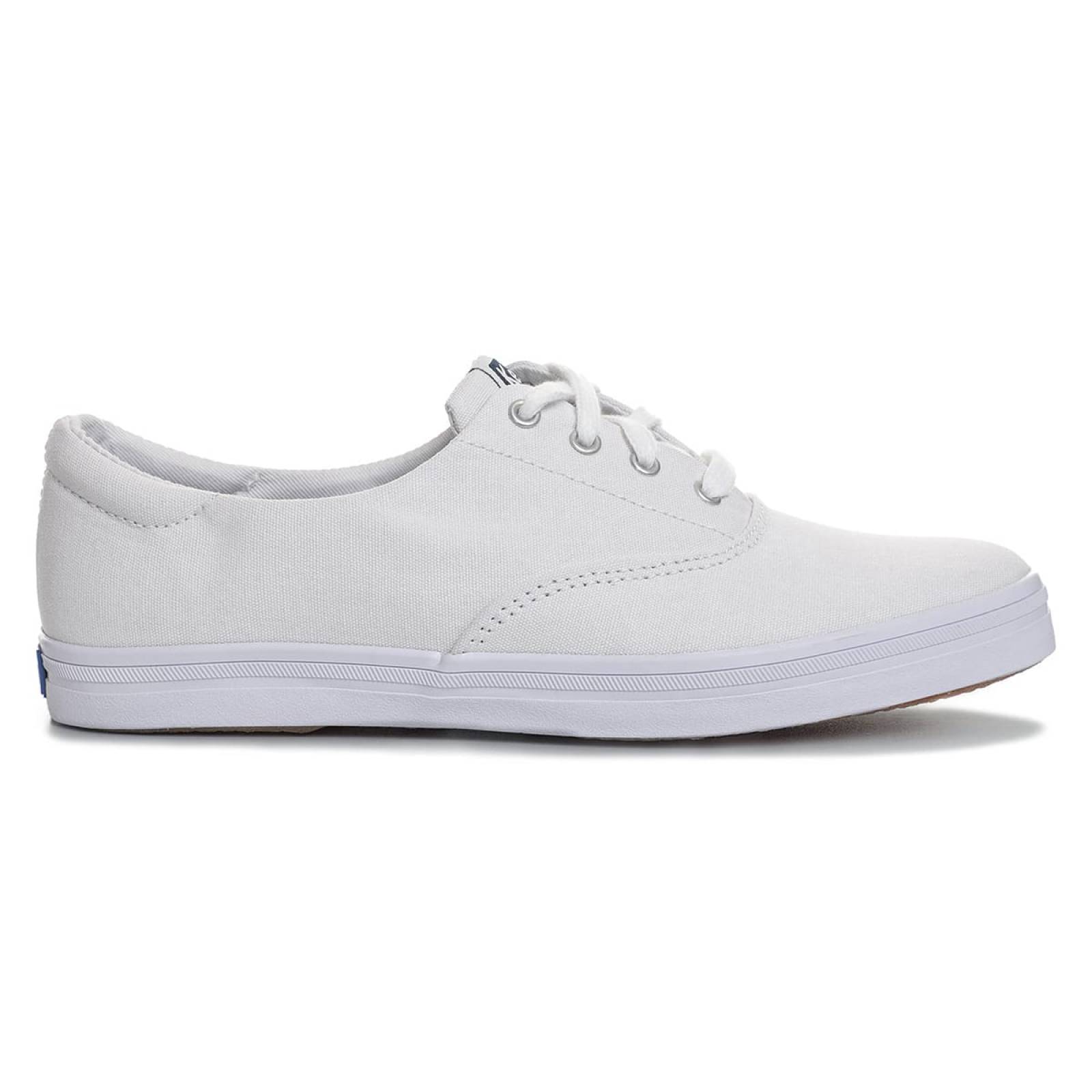 Tenis Para Mujer Keds modelo WF66554 color blanco, composición lona