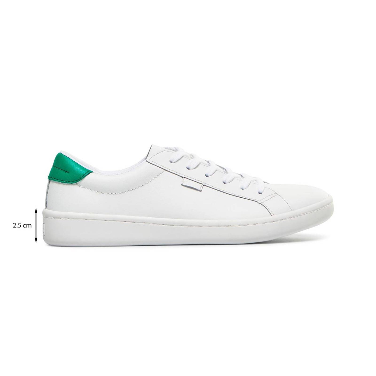 Tenis Para Mujer Keds modelo WH66904 color blanco, composición piel