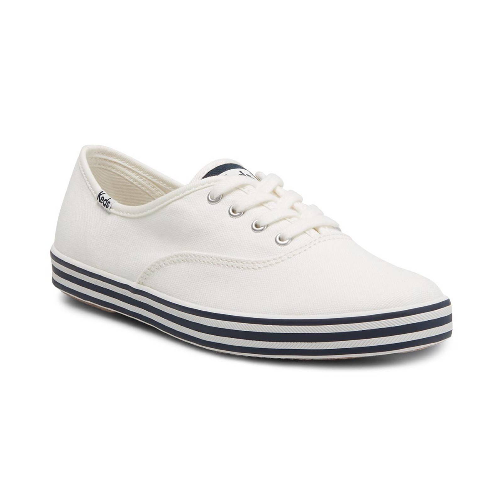 Tenis Para Mujer Keds modelo WF67021 color blanco, composición lona