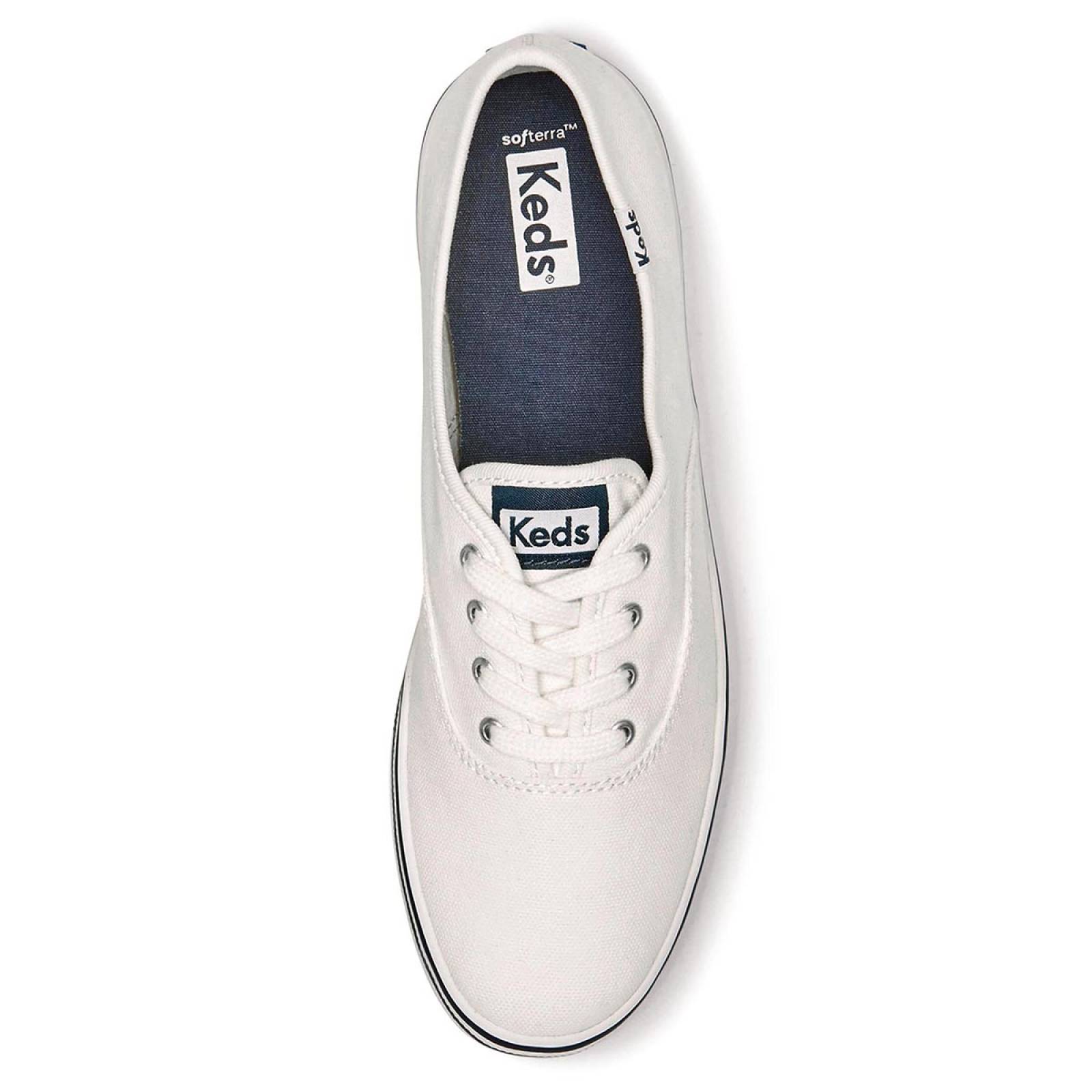 Tenis Para Mujer Keds modelo WF67021 color blanco, composición lona