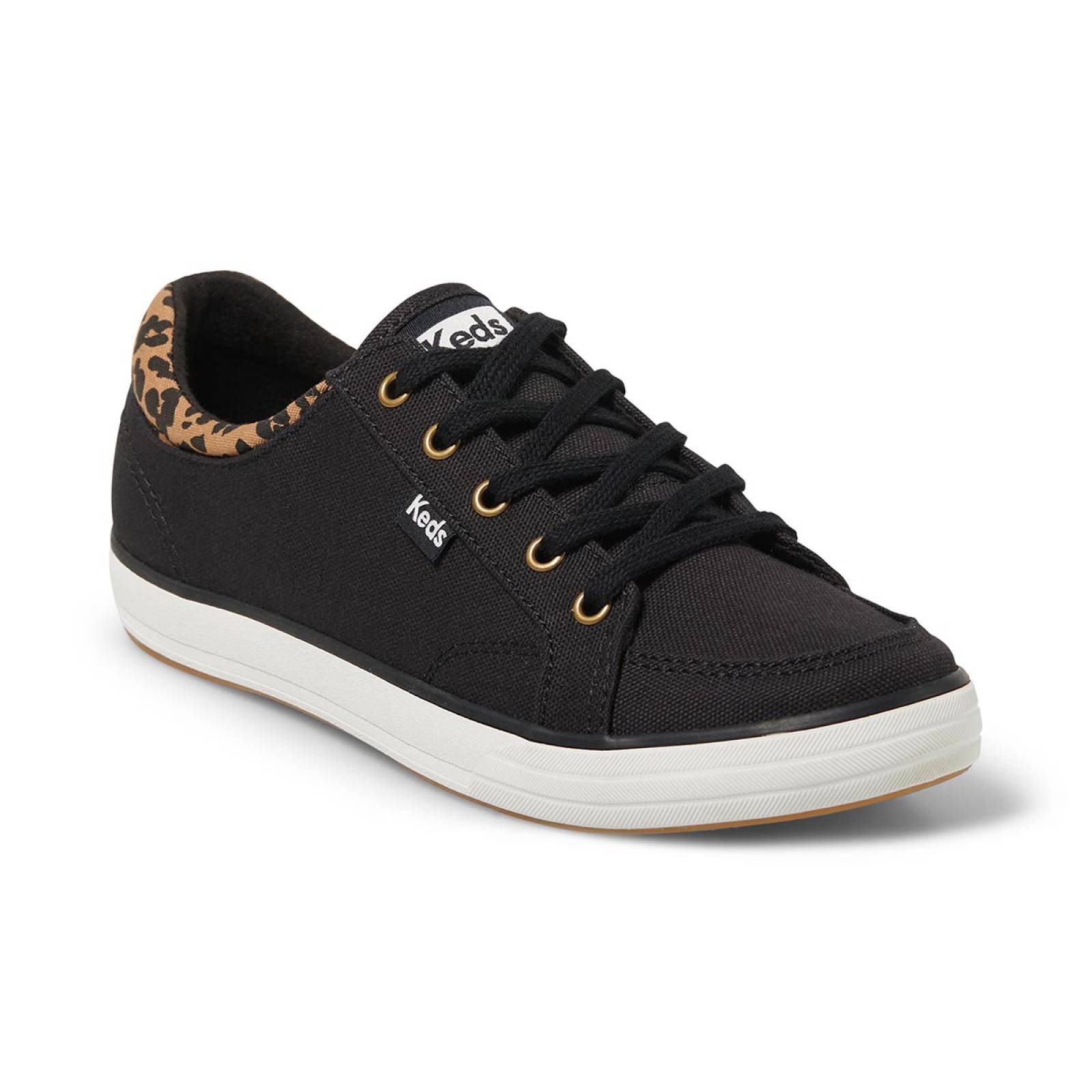 Tenis Para Mujer Keds modelo WF66787 color negro, composición lona