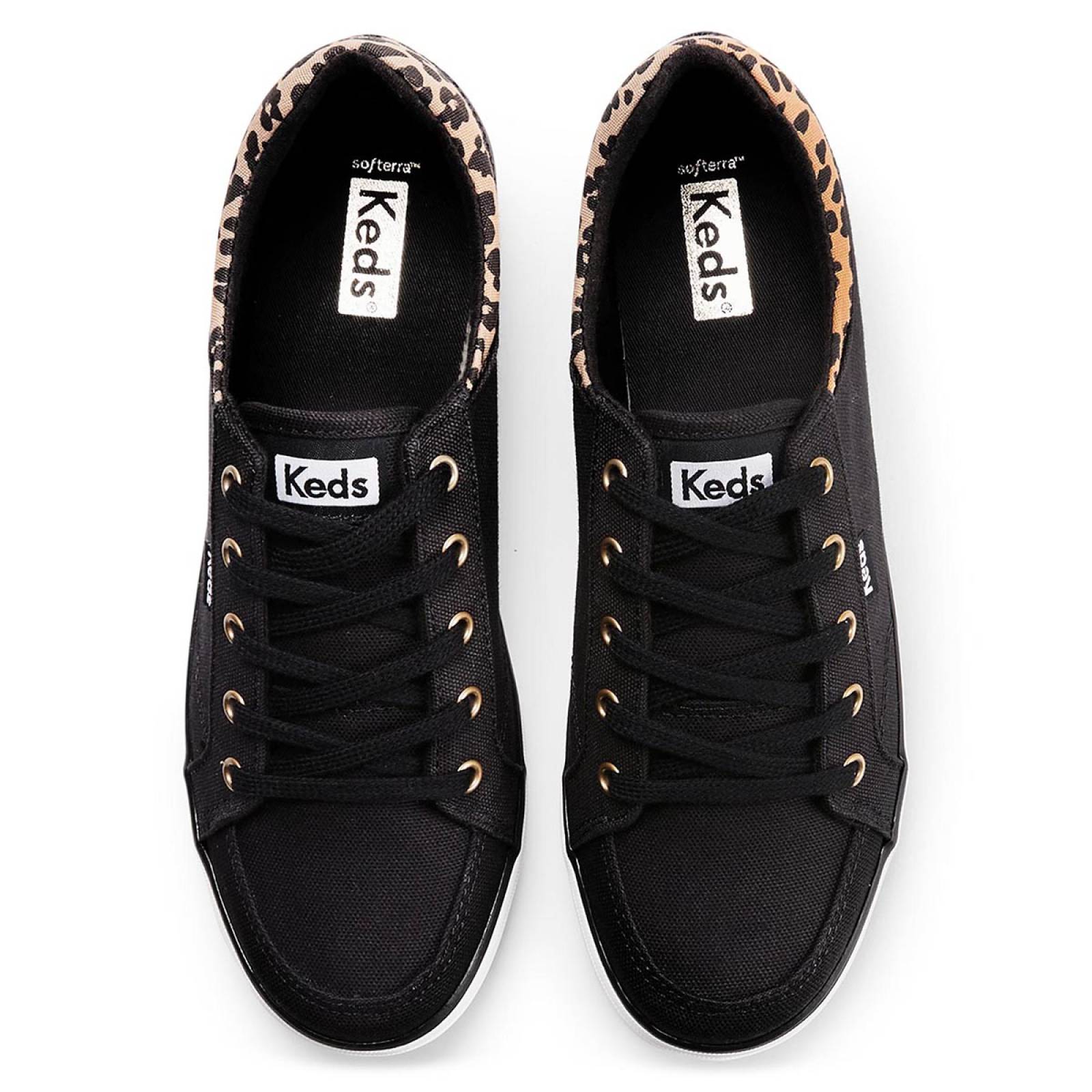 Tenis Para Mujer Keds modelo WF66787 color negro, composición lona