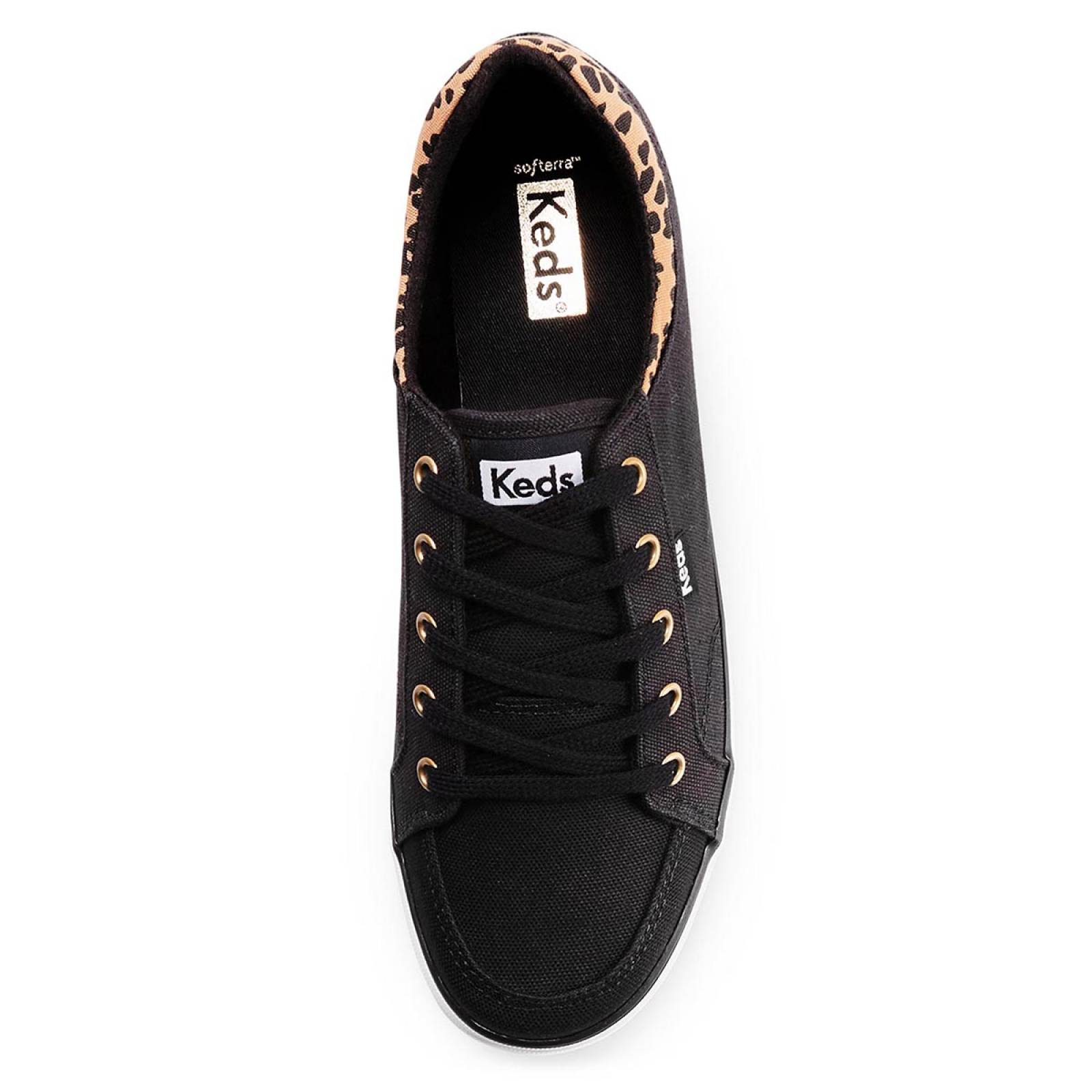 Tenis Para Mujer Keds modelo WF66787 color negro, composición lona