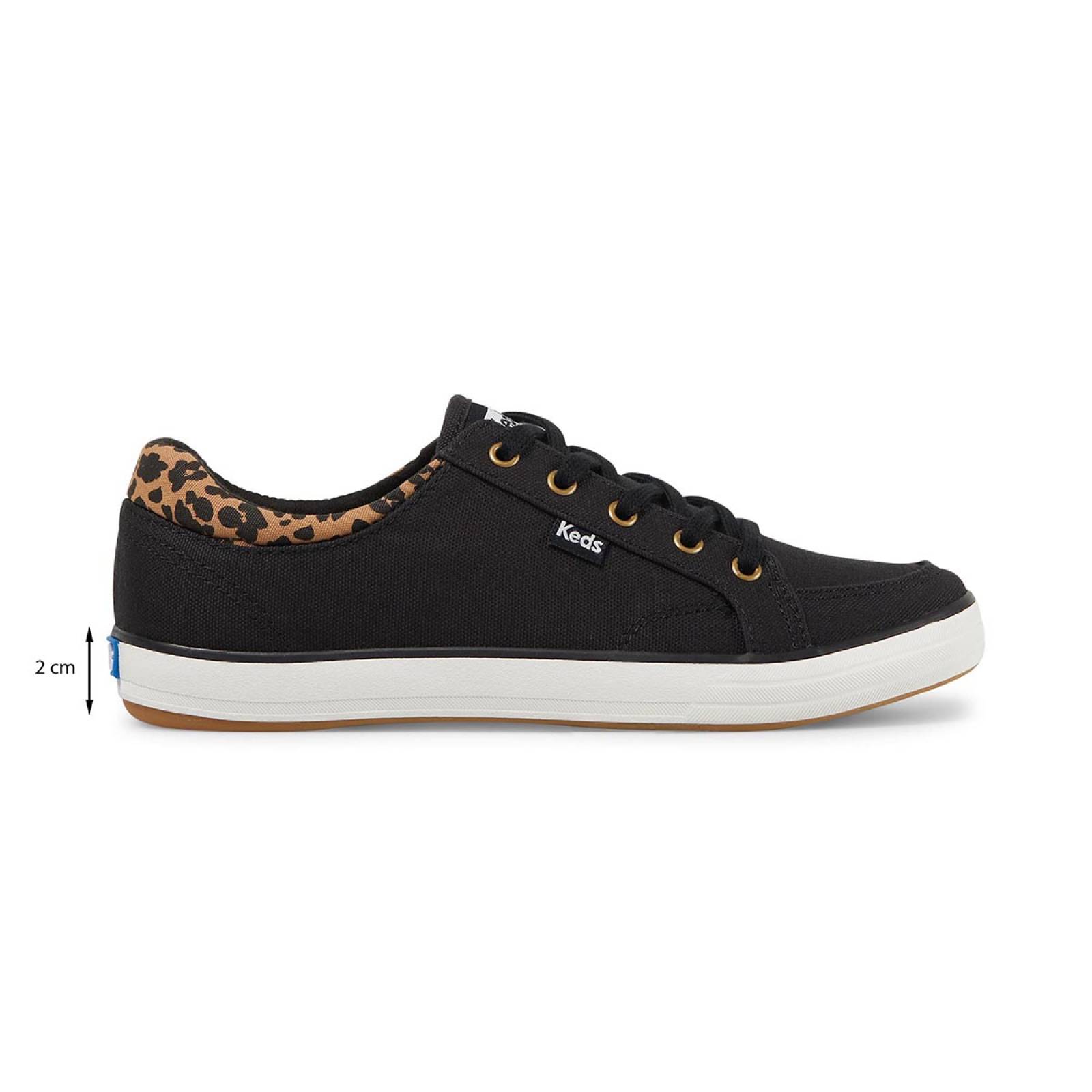 Tenis Para Mujer Keds modelo WF66787 color negro, composición lona