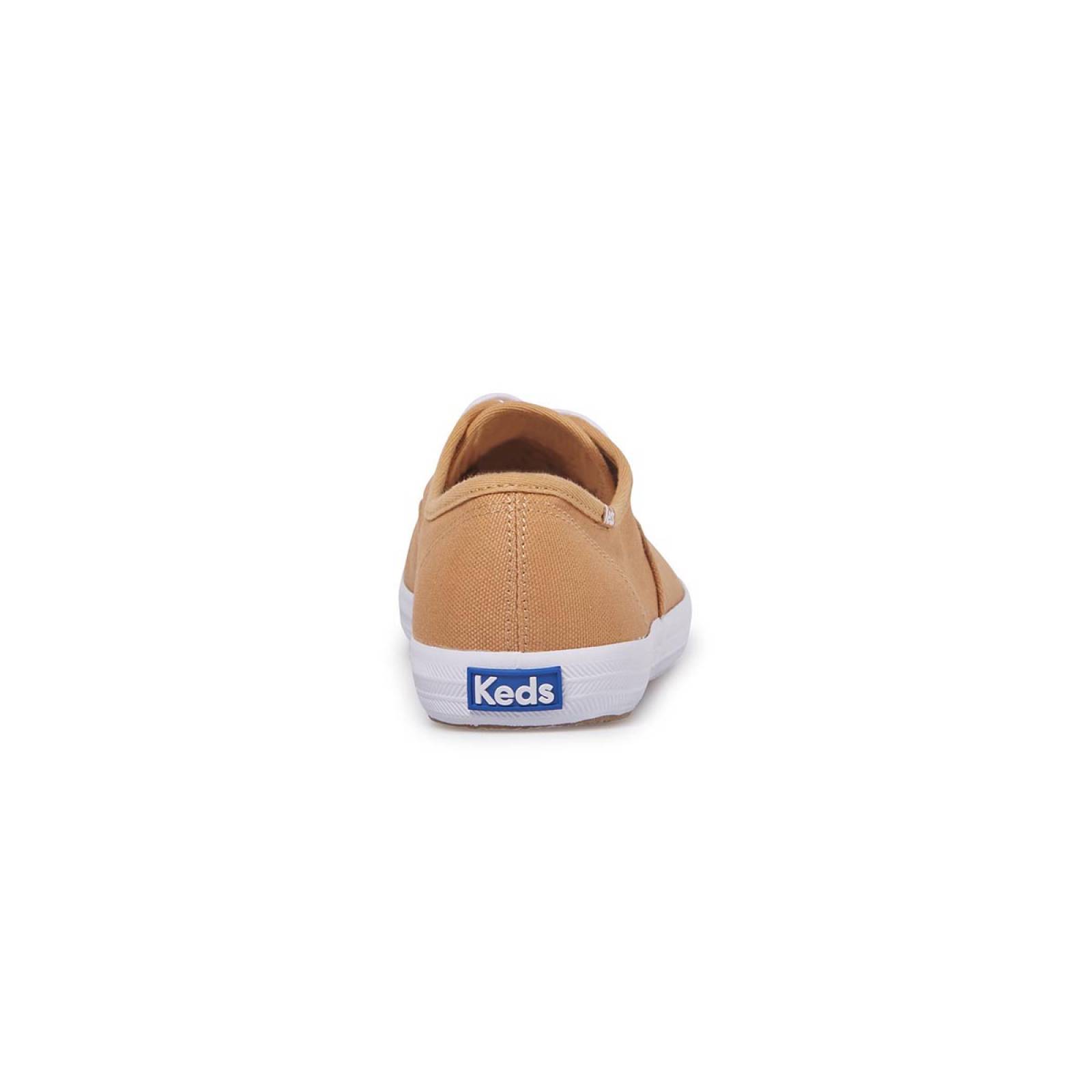Tenis Para Mujer Keds modelo WF66583 color cafe, composición lona