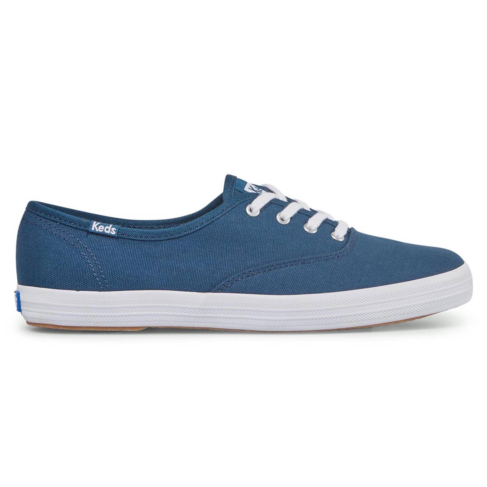 Tenis Para Mujer Keds modelo WF66257 color azul, composición lona