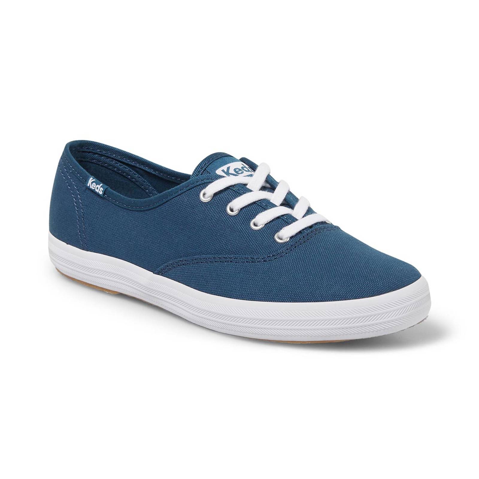 Tenis Para Mujer Keds modelo WF66257 color azul, composición lona
