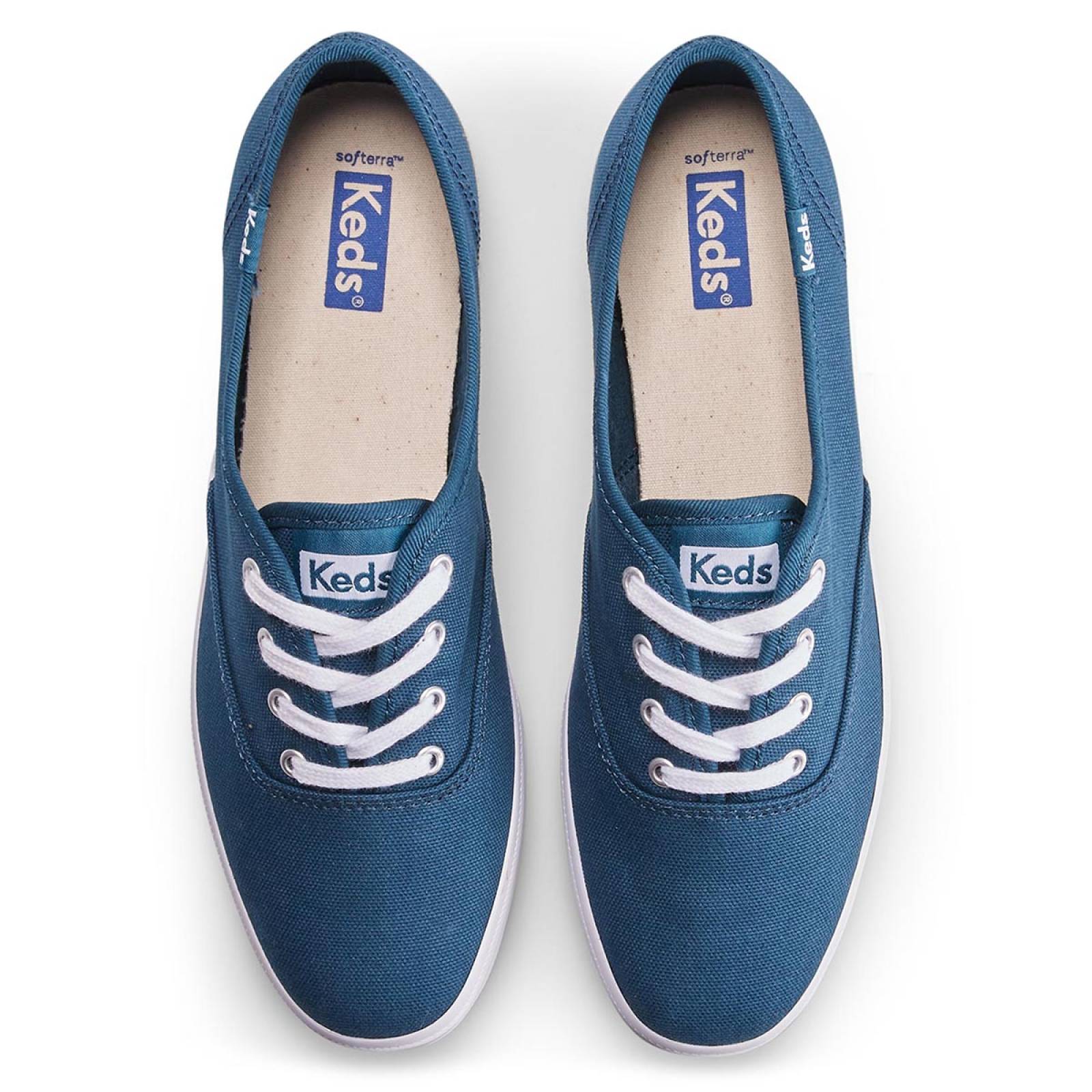 Tenis Para Mujer Keds modelo WF66257 color azul, composición lona