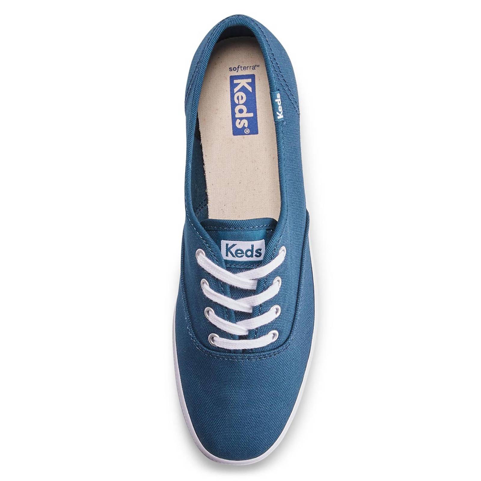 Tenis Para Mujer Keds modelo WF66257 color azul, composición lona