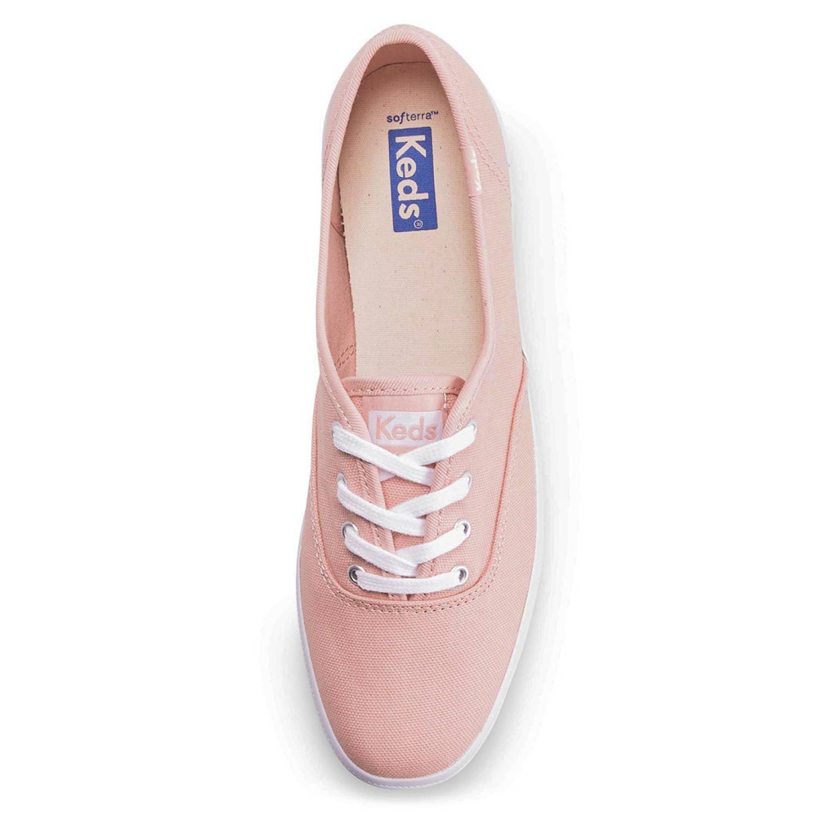 Tenis Para Mujer Keds modelo WF66256 color rosa, composición lona