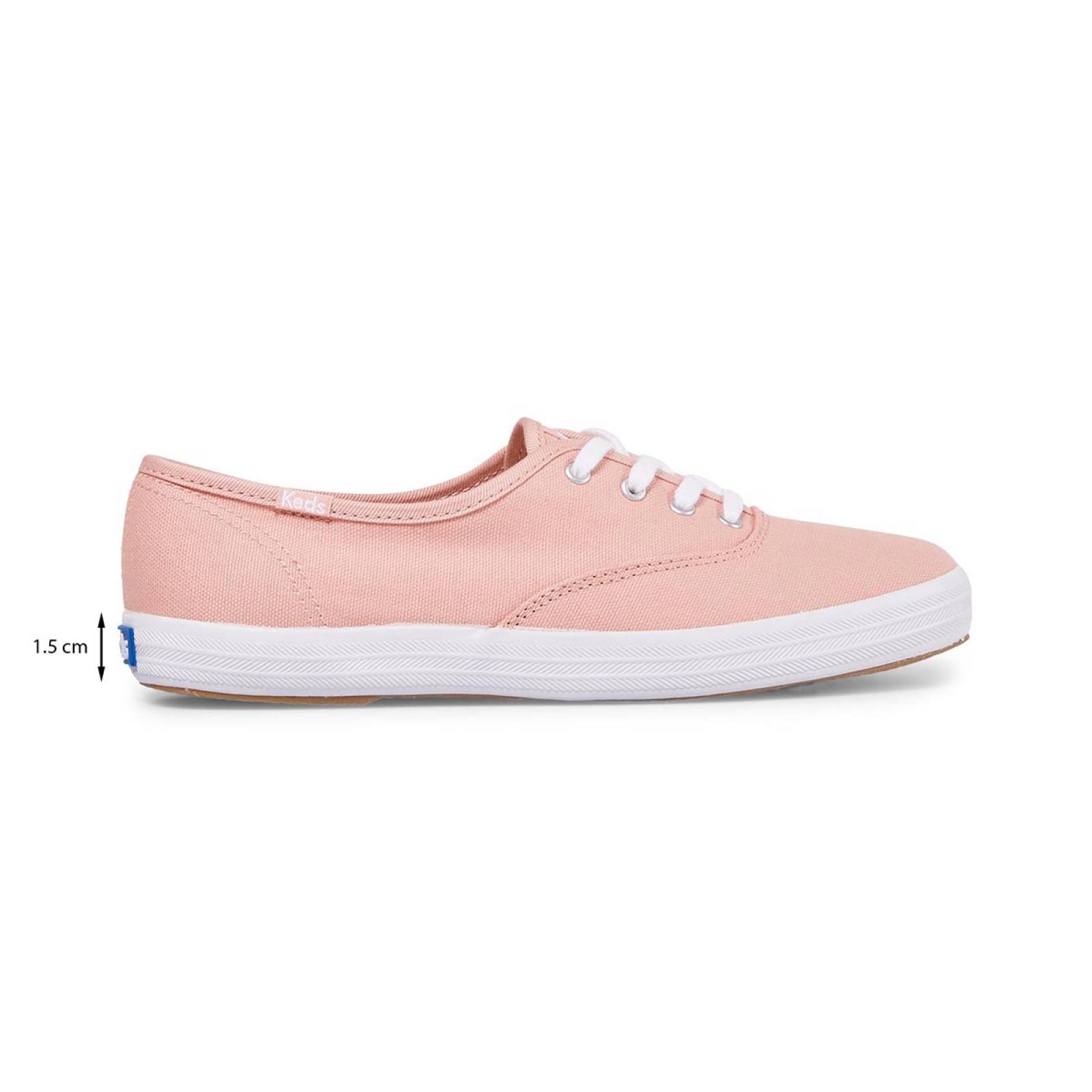 Tenis Para Mujer Keds modelo WF66256 color rosa, composición lona