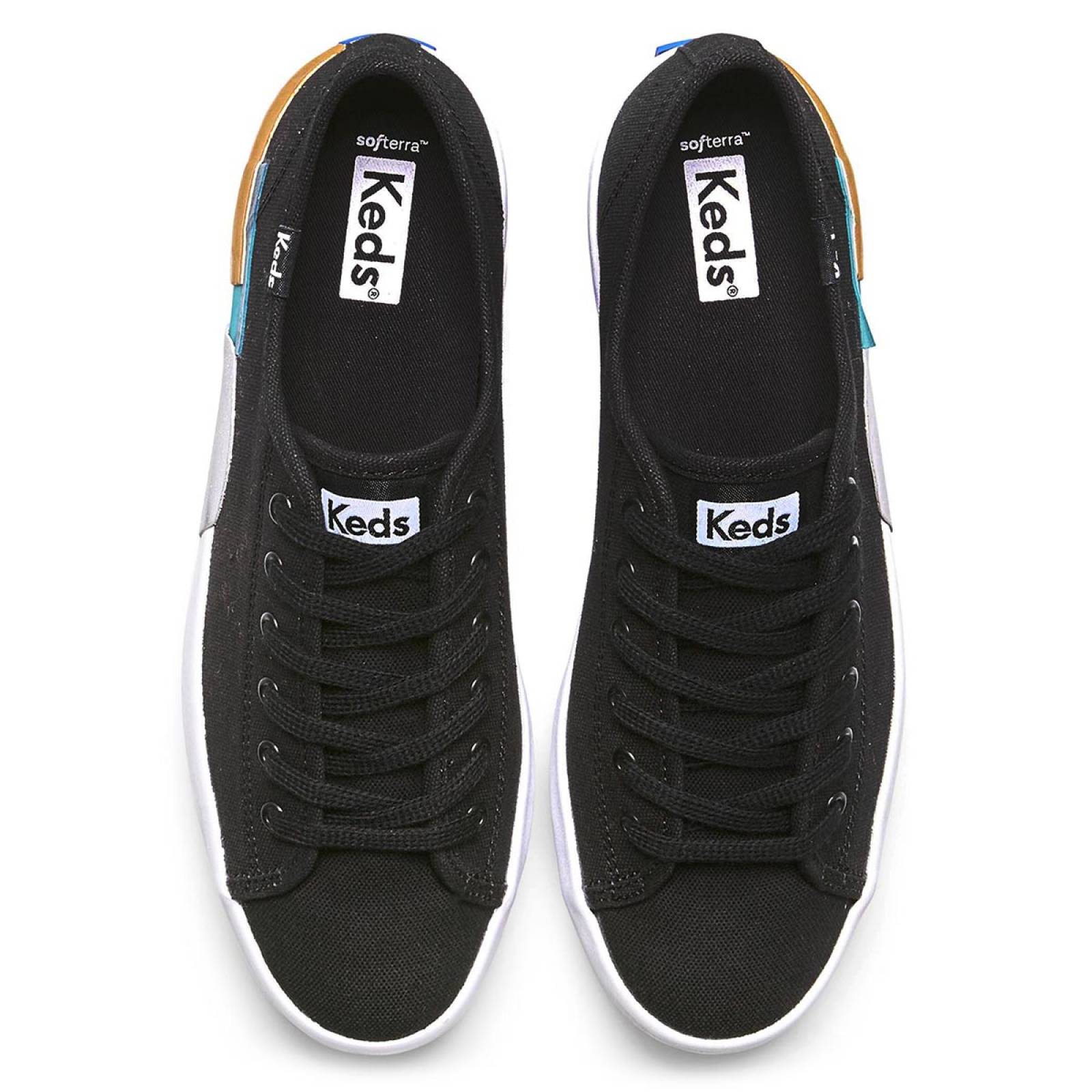 Tenis Para Mujer Keds modelo WF66383 color negro, composición lona