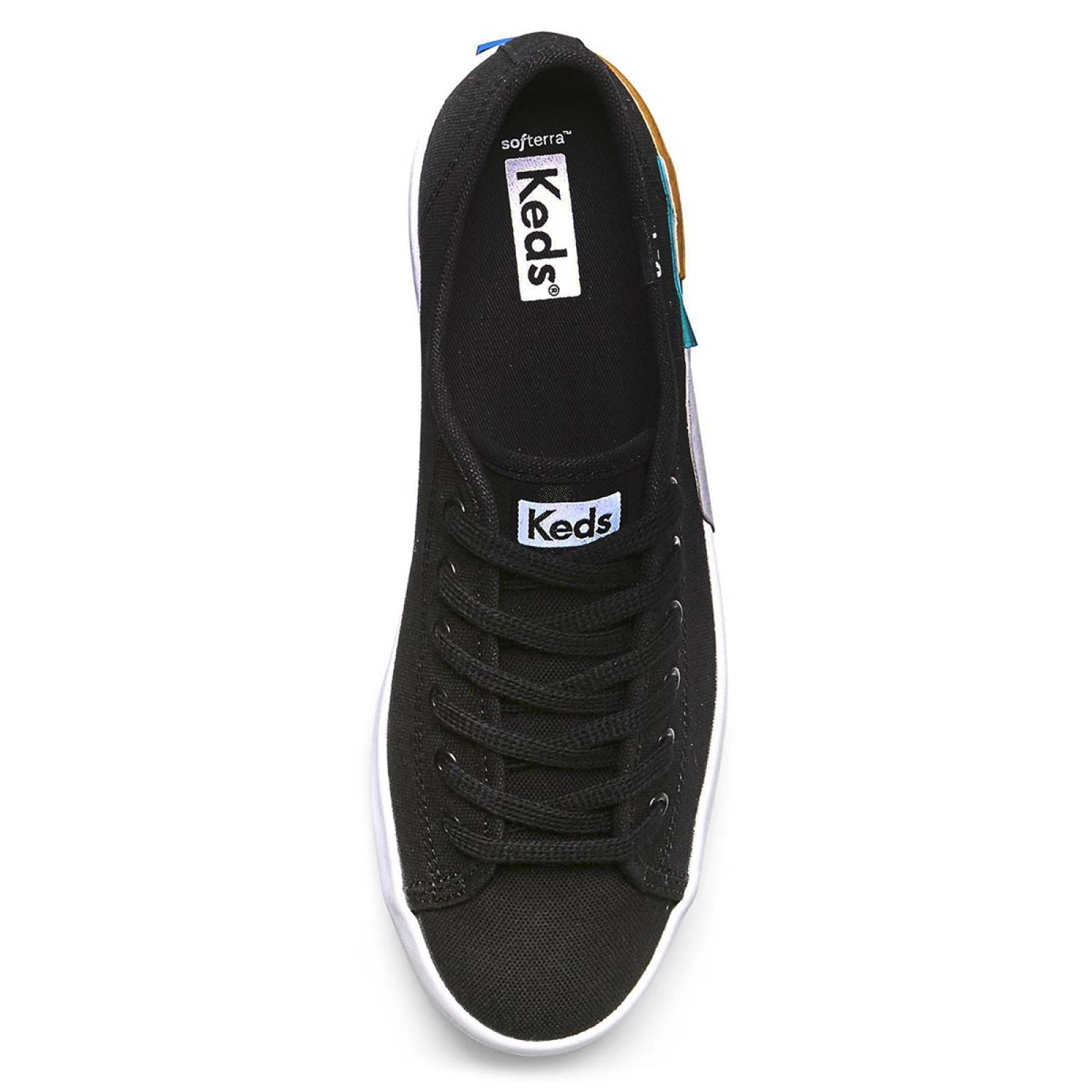 Tenis Para Mujer Keds modelo WF66383 color negro, composición lona