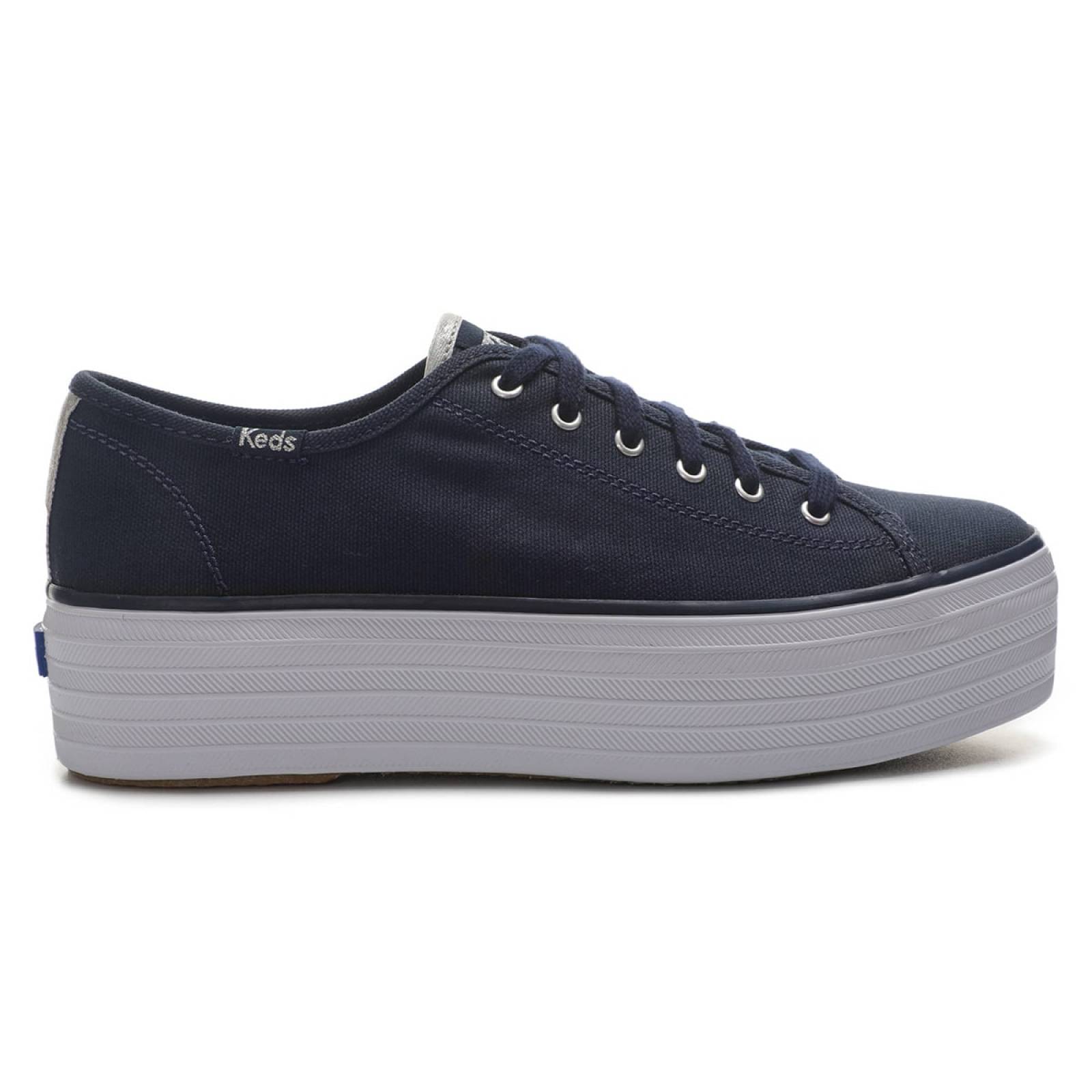 Tenis Para Mujer Keds modelo WF67099 color azul marino, composición lona
