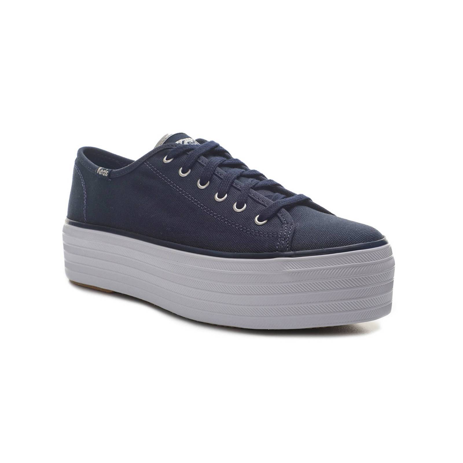 Tenis Para Mujer Keds modelo WF67099 color azul marino, composición lona