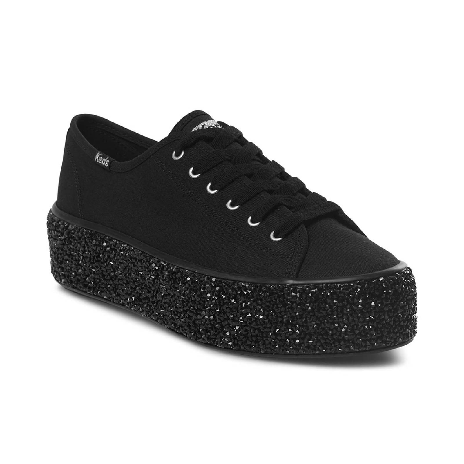 Tenis Para Mujer Keds modelo WF66842 color negro, composición lona