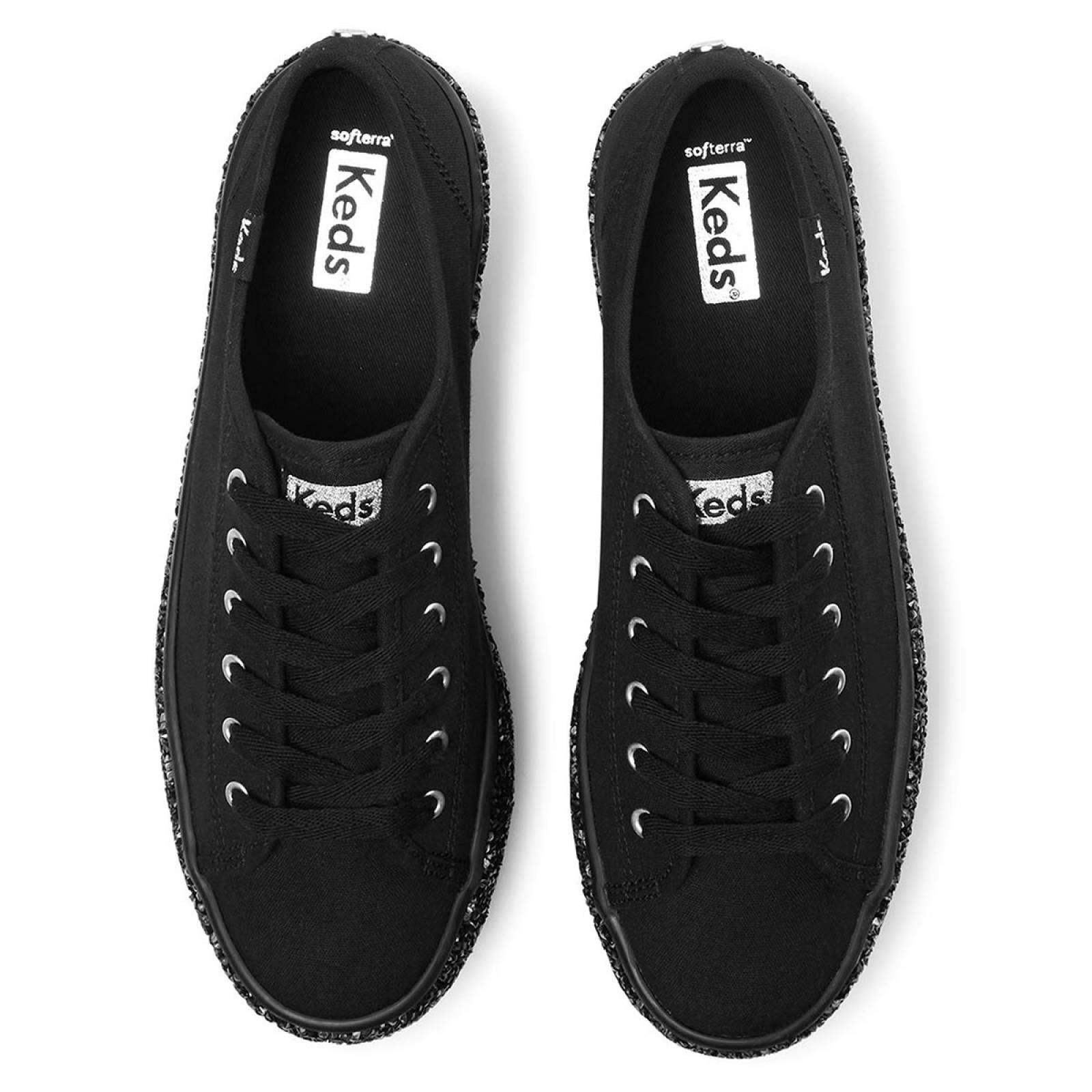 Tenis Para Mujer Keds modelo WF66842 color negro, composición lona
