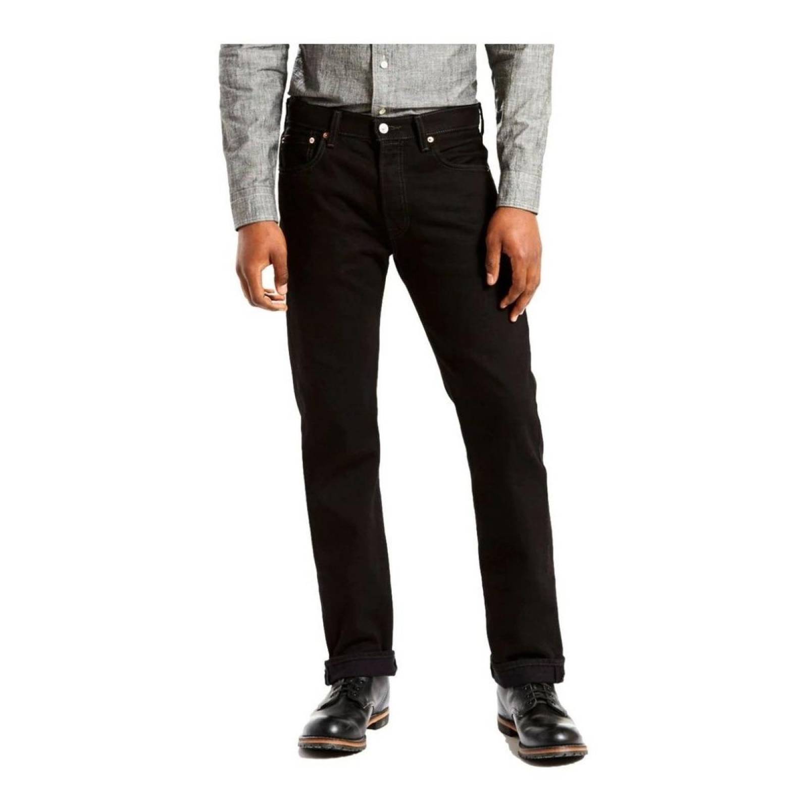 Jeans Pantalón Levis 501 Negro Hombre Original 00501-1582 
