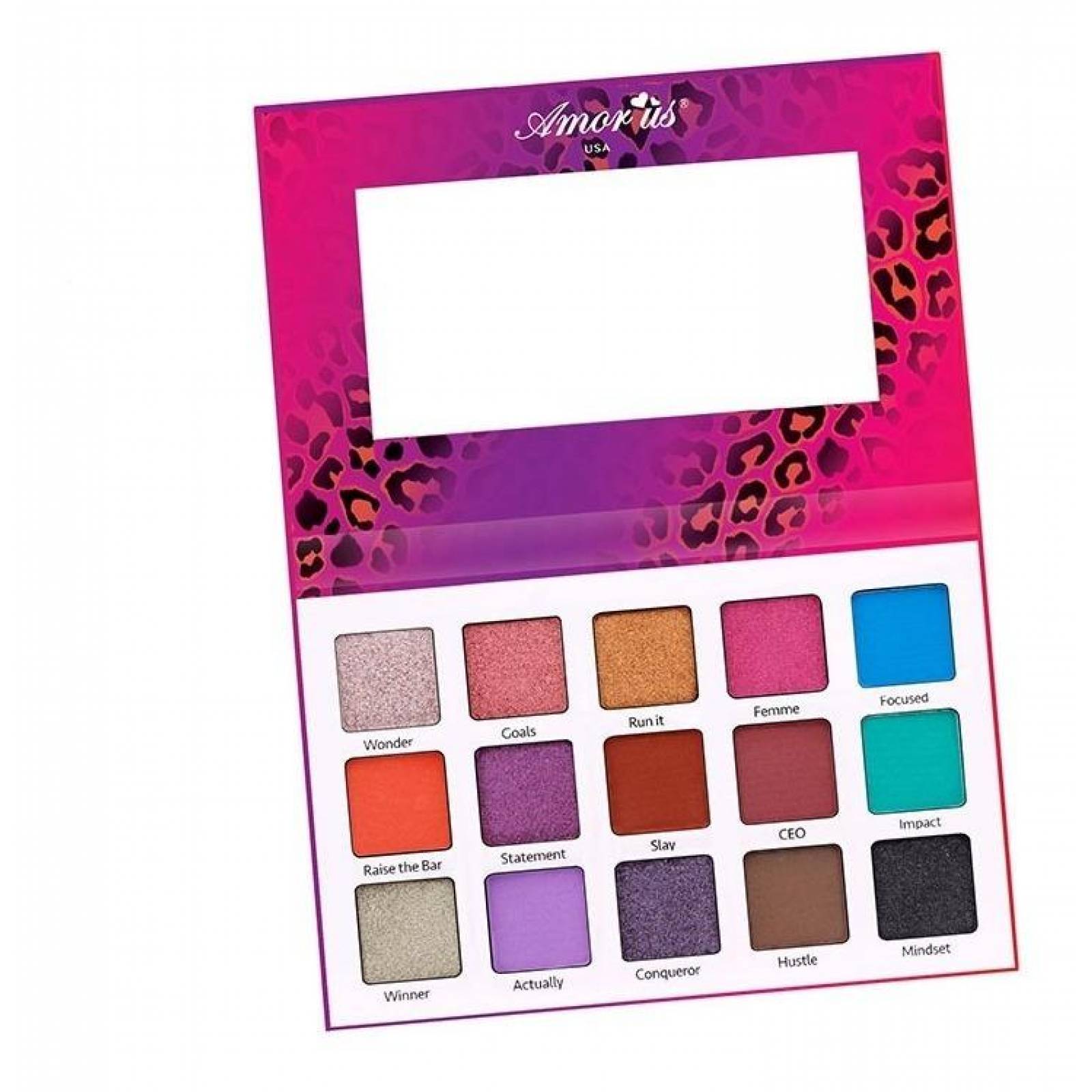 Paleta De Sombras Lady Boss Amor Us Con 15 Tonos Vegano 