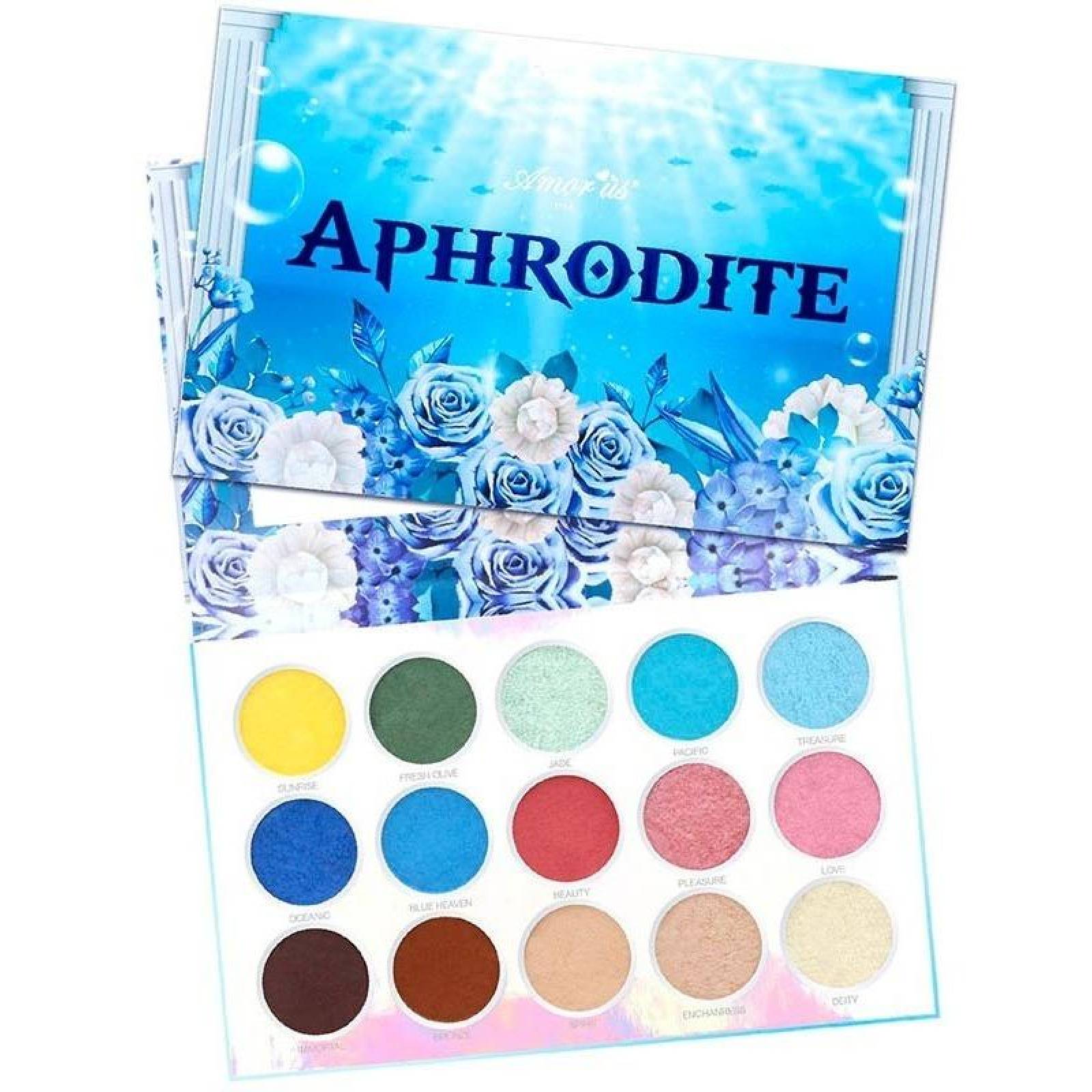 Sombras Aphrodite Amor Us Paleta Con 15 Tonos Vegano 
