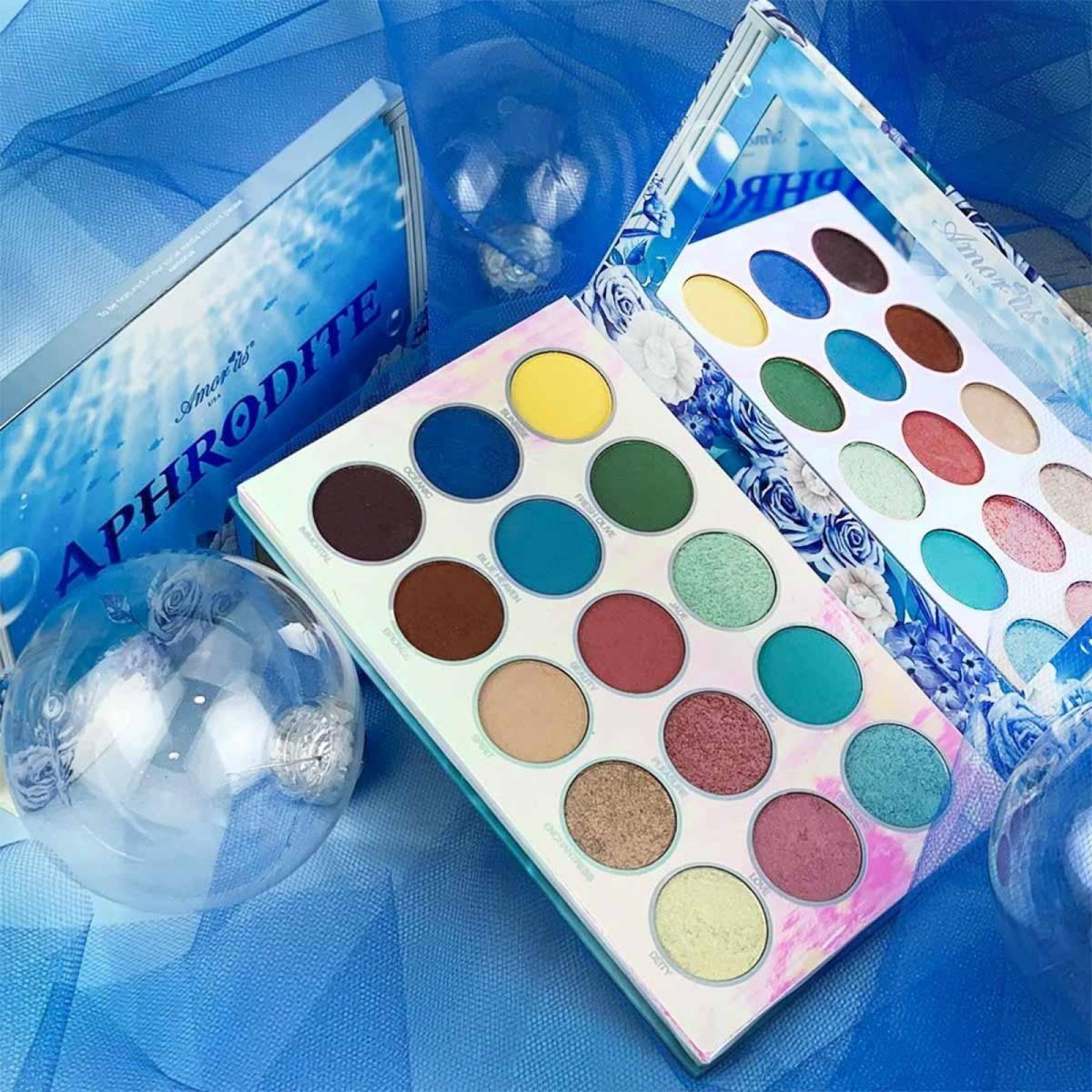 Sombras Aphrodite Amor Us Paleta Con 15 Tonos Vegano 