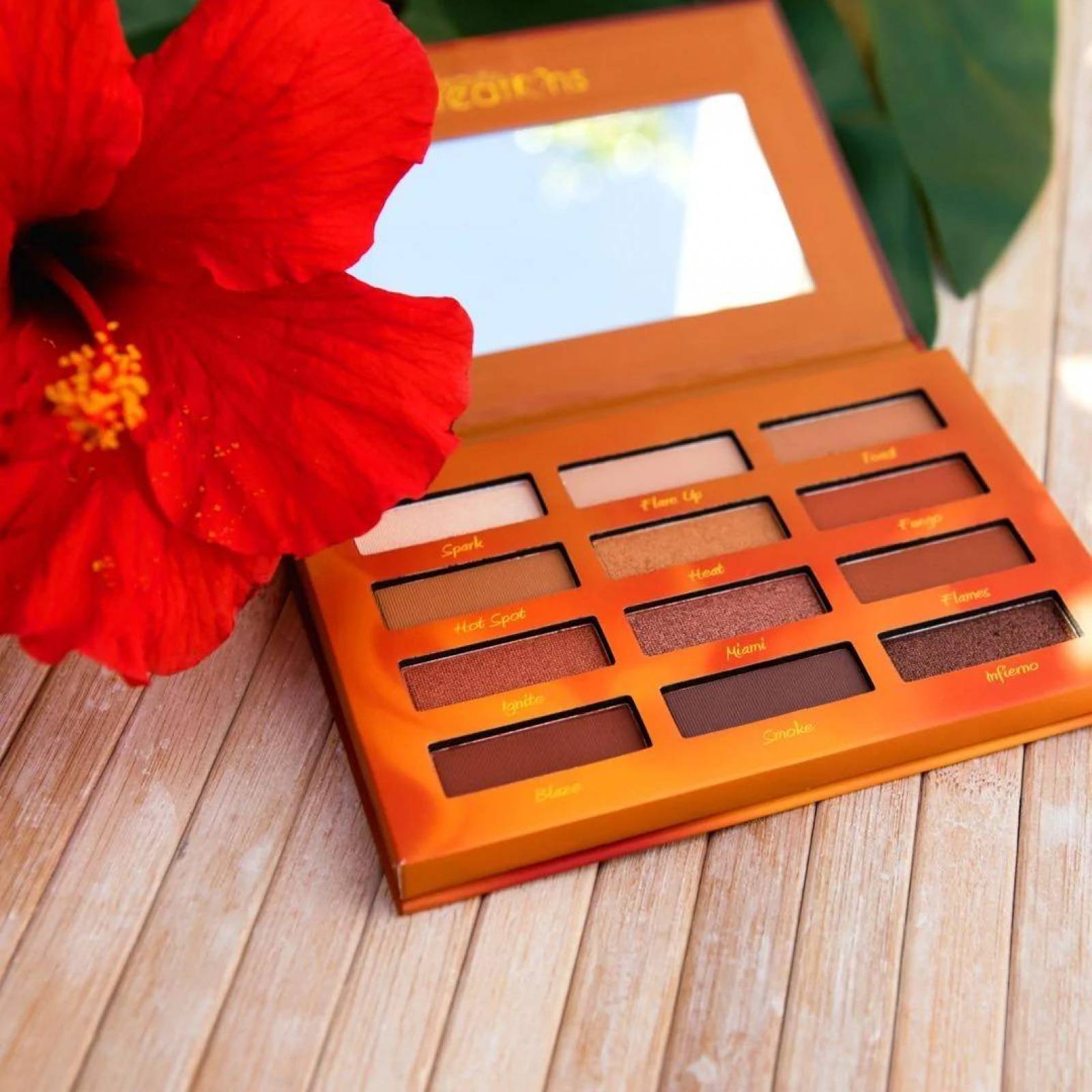 Paleta De Sombras Hot Fire Beauty Creations 12 Tonos 