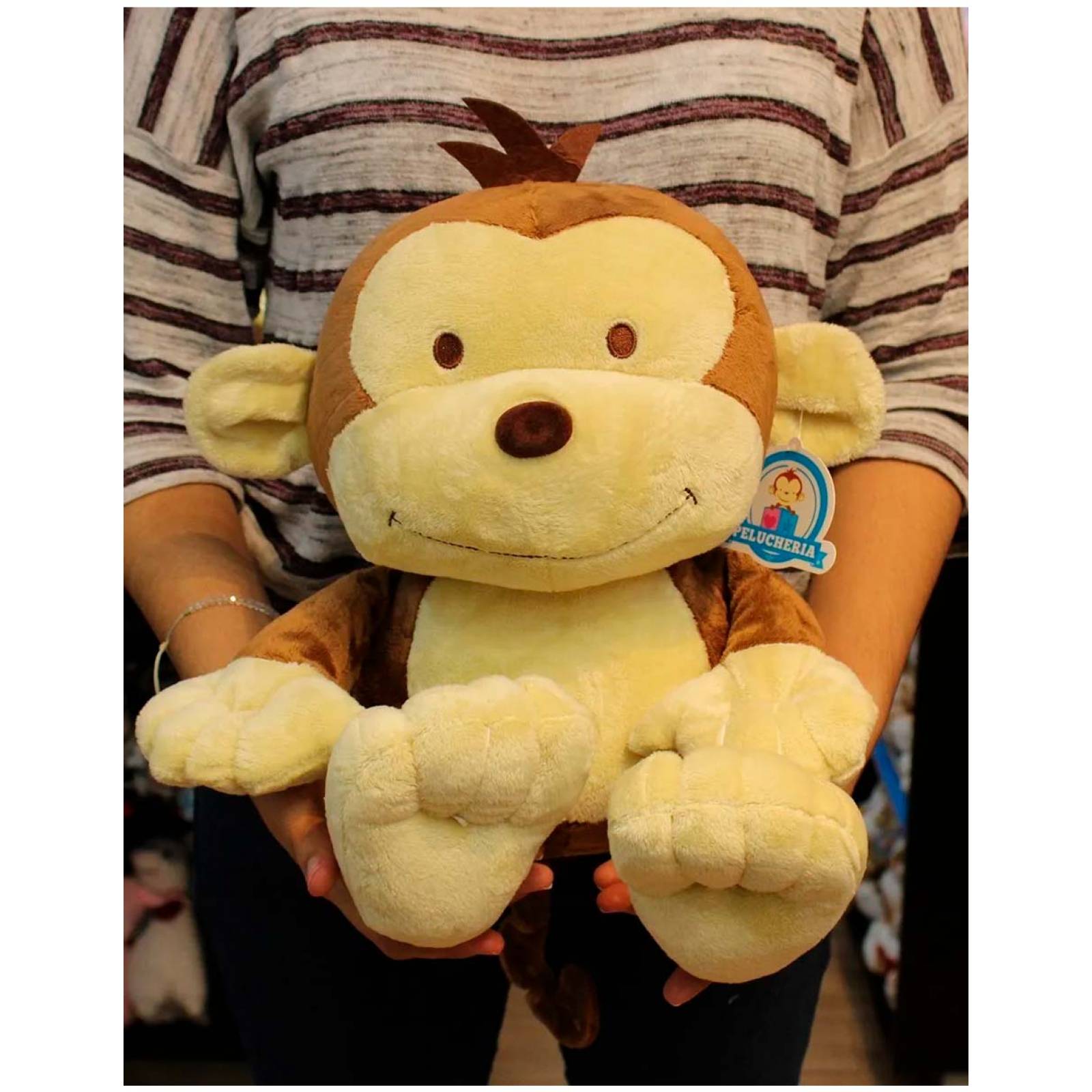 Pareja de Peluches Chango Miko Mika Monitos Grandes 33cm