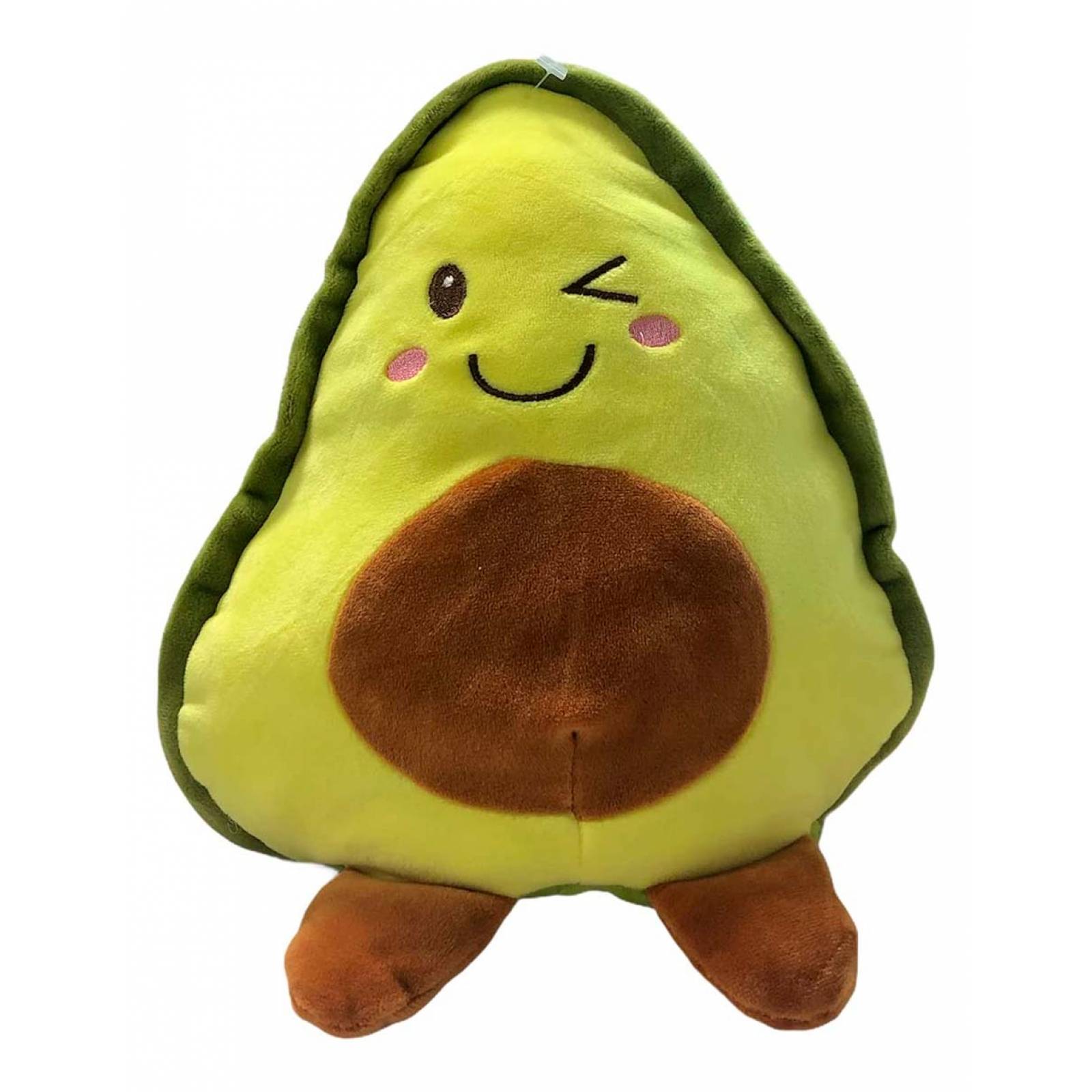 Aguacate de Peluche Kawaii Reversible Feliz/enojado 15cm