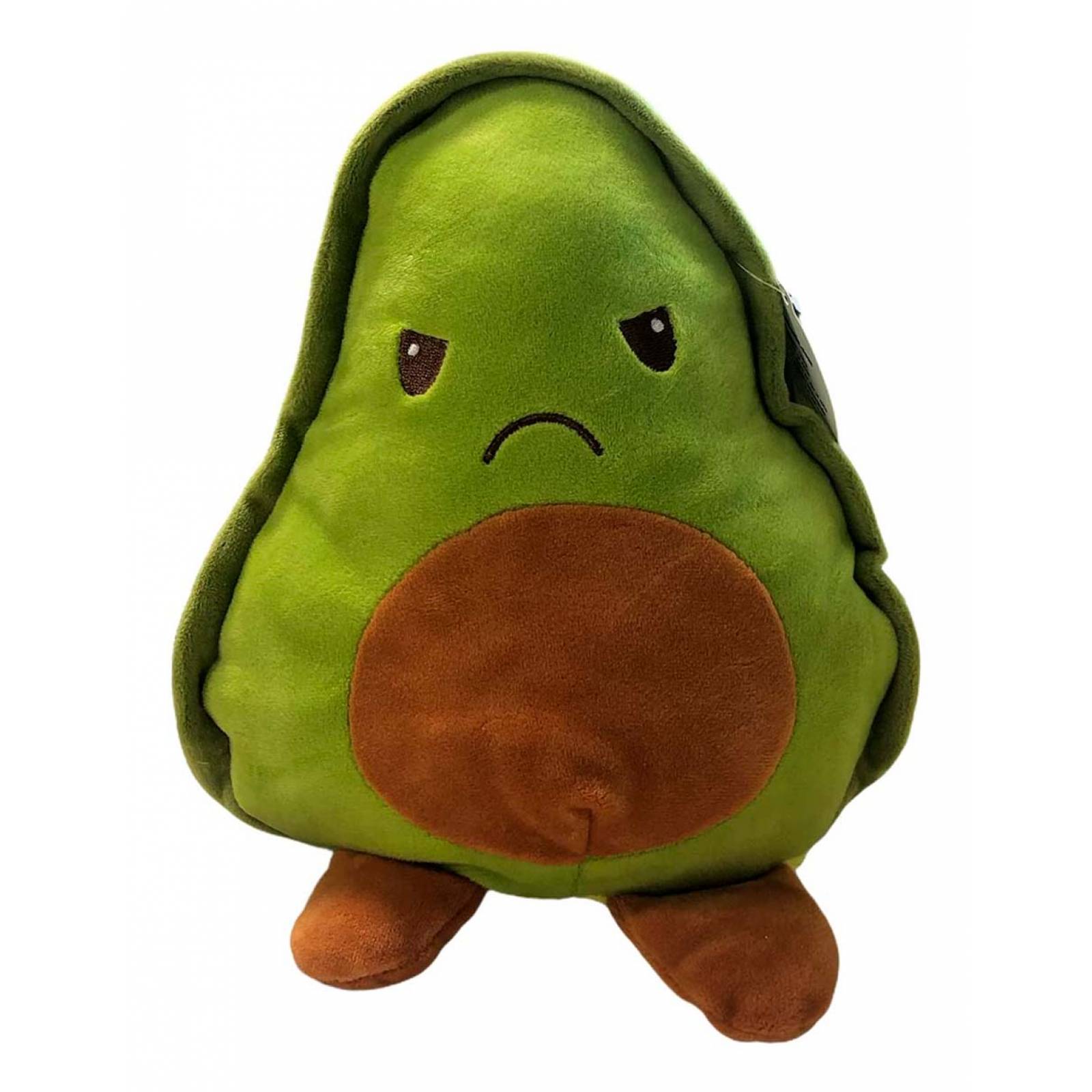 Aguacate de Peluche Kawaii Reversible Feliz/enojado 15cm