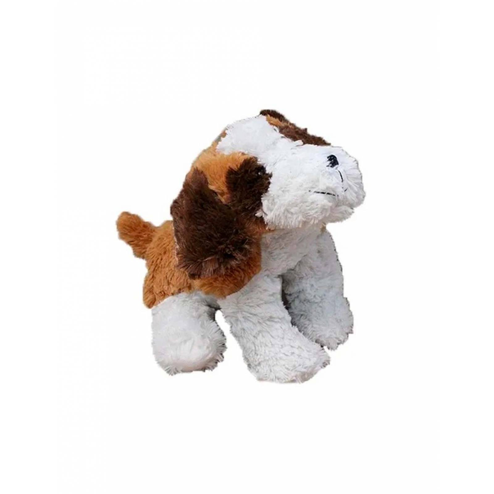 Perro San Bernardo De Peluche Cafe con Blanco 35Cm
