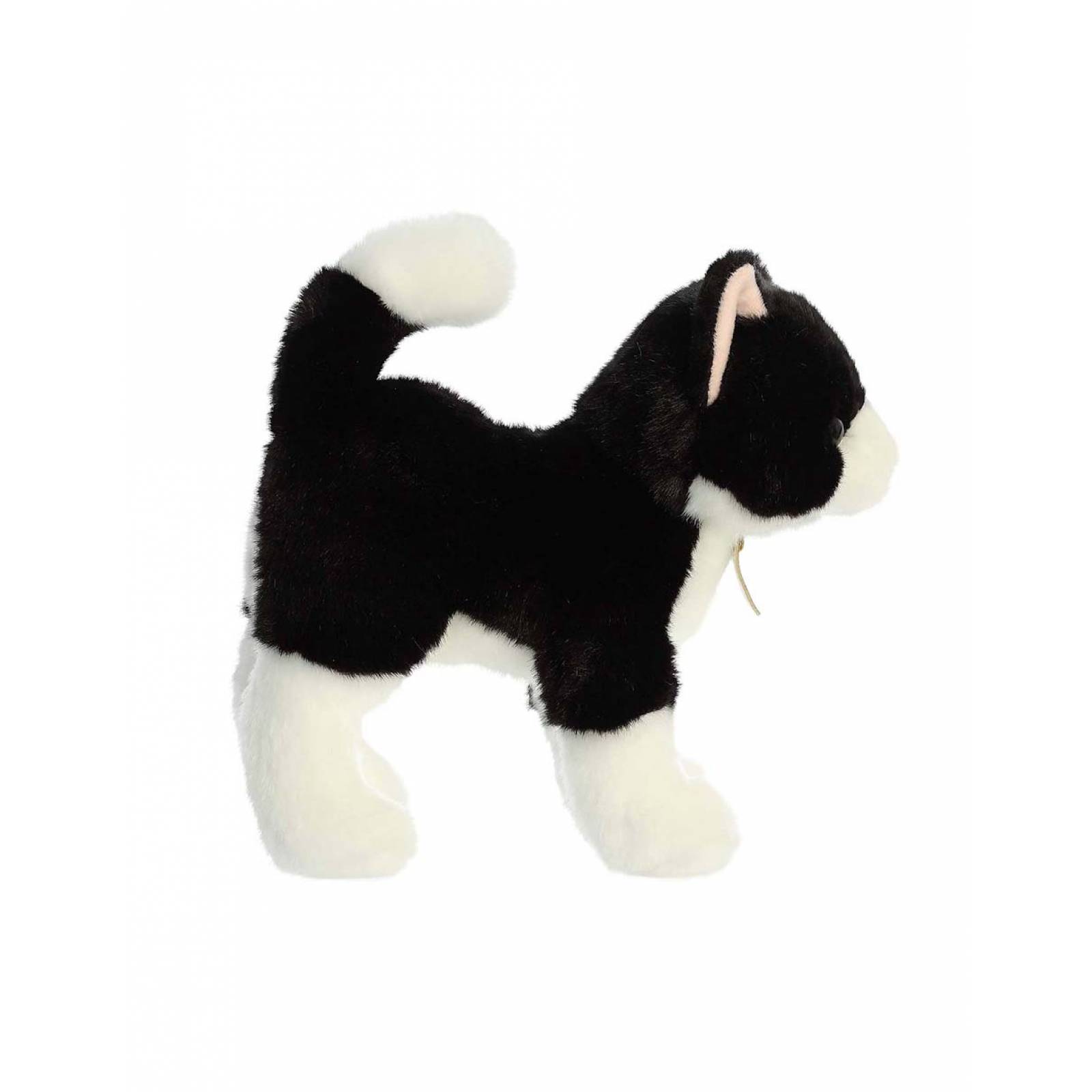 Peluche de Gato Tuxedo Negro Blanco 25cm Aurora Miyoni