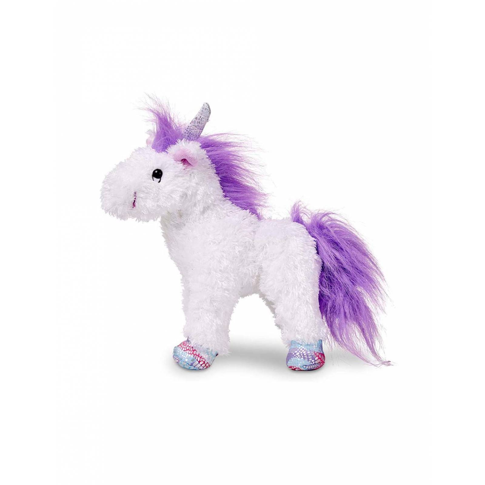 Peluche de Unicornio Blanco Morado Misty 26cm Melissa & Doug