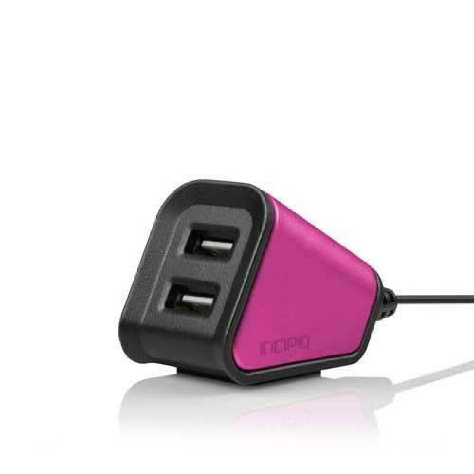 Cargador INCIPIO HUB USB Rosa universal 