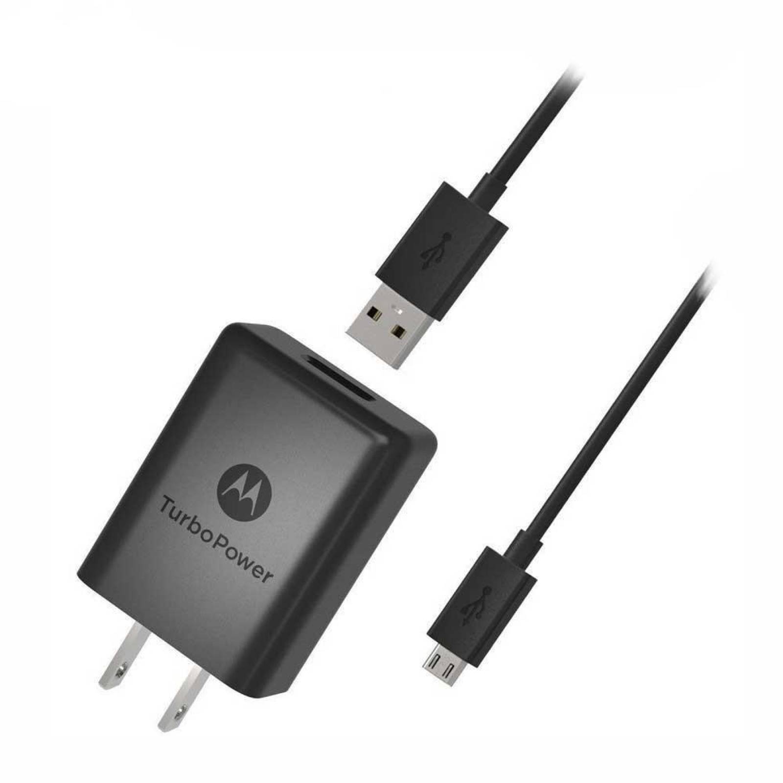 Cargador AC MOTOROLA Turbo 15 Micro USB bulk (Sin empaque) 