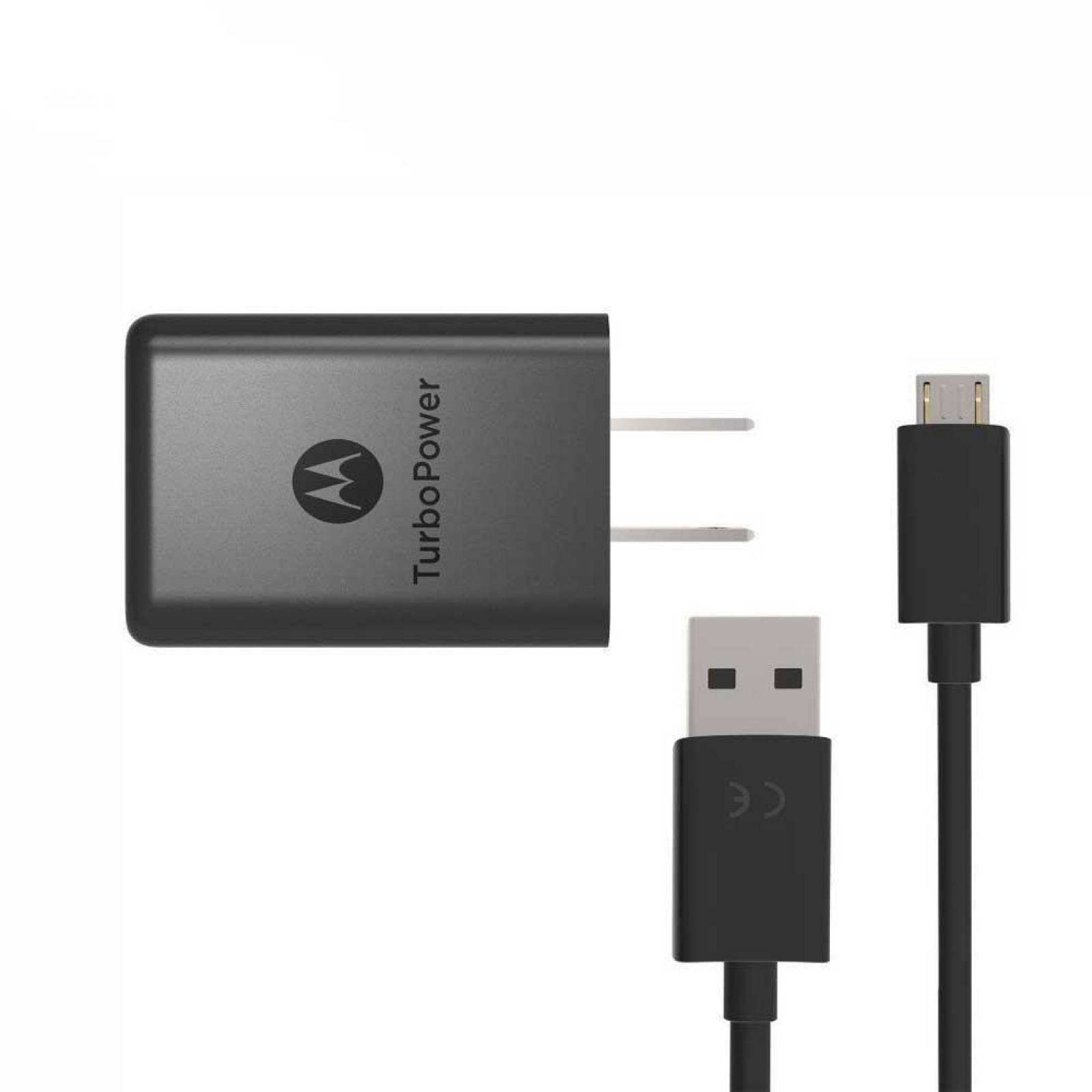 Cargador AC MOTOROLA Turbo 15 Micro USB bulk (Sin empaque) 