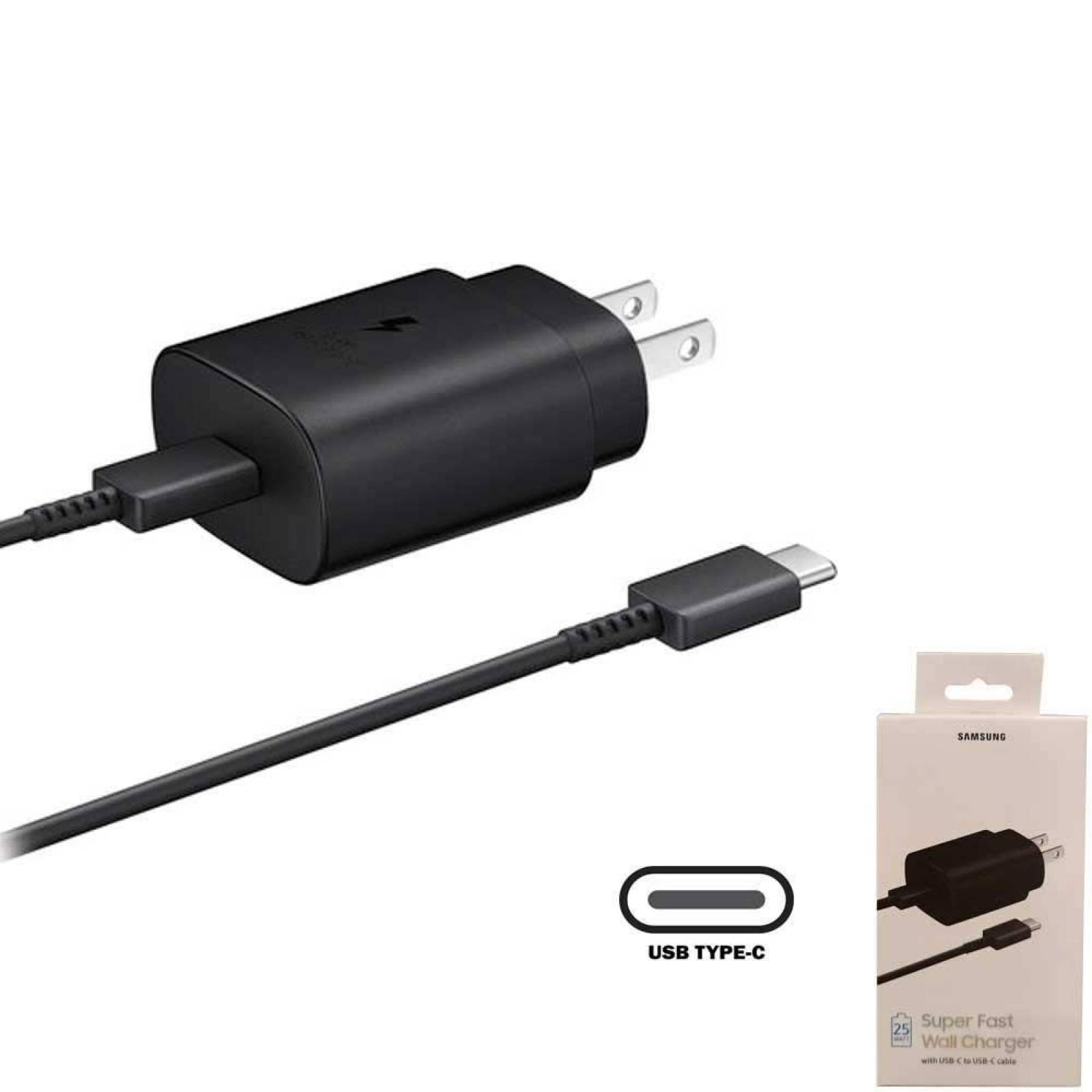 Cargador AC SAMSUNG USB C 25W AFC Universal PD 3.0 