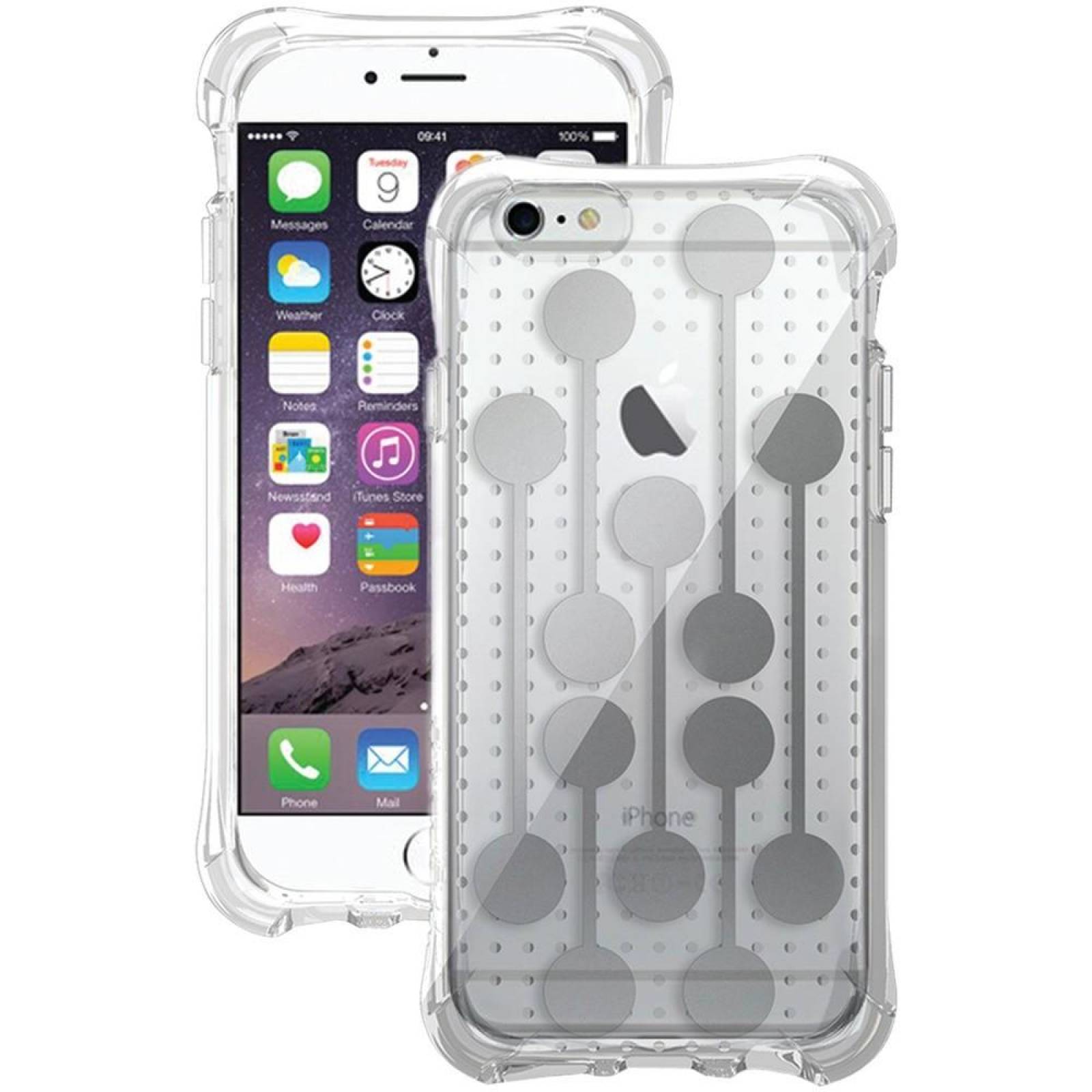 . Funda BALLISTIC Jewel para iPhone 6 Plata Transparente 