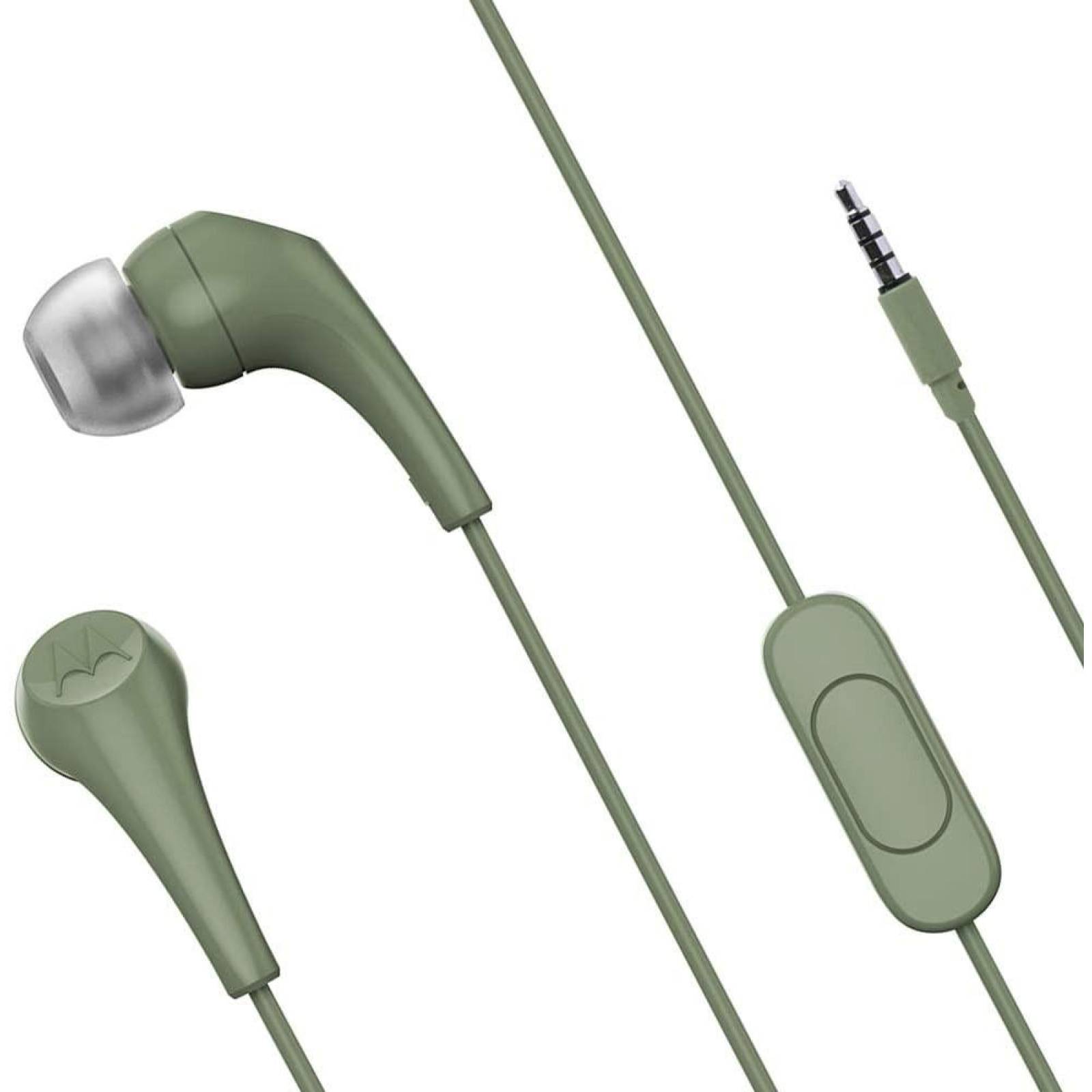 Manos Libres auricular MOTOROLA Earbuds 2 VERDE Olivo - 3.5mm Universal 