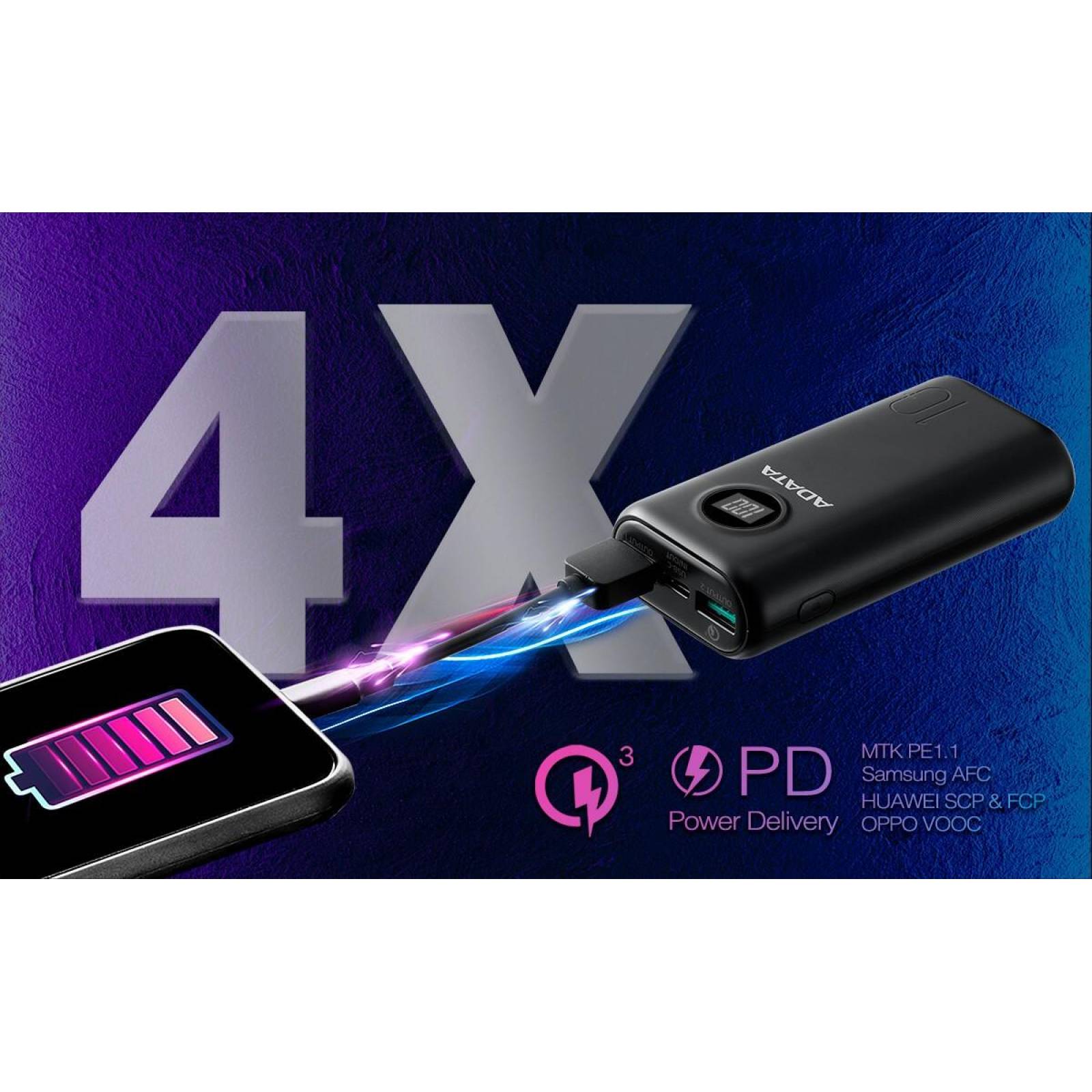 Bateria Recargable ADATA Powerbank 10000mAH AZUL Universal 