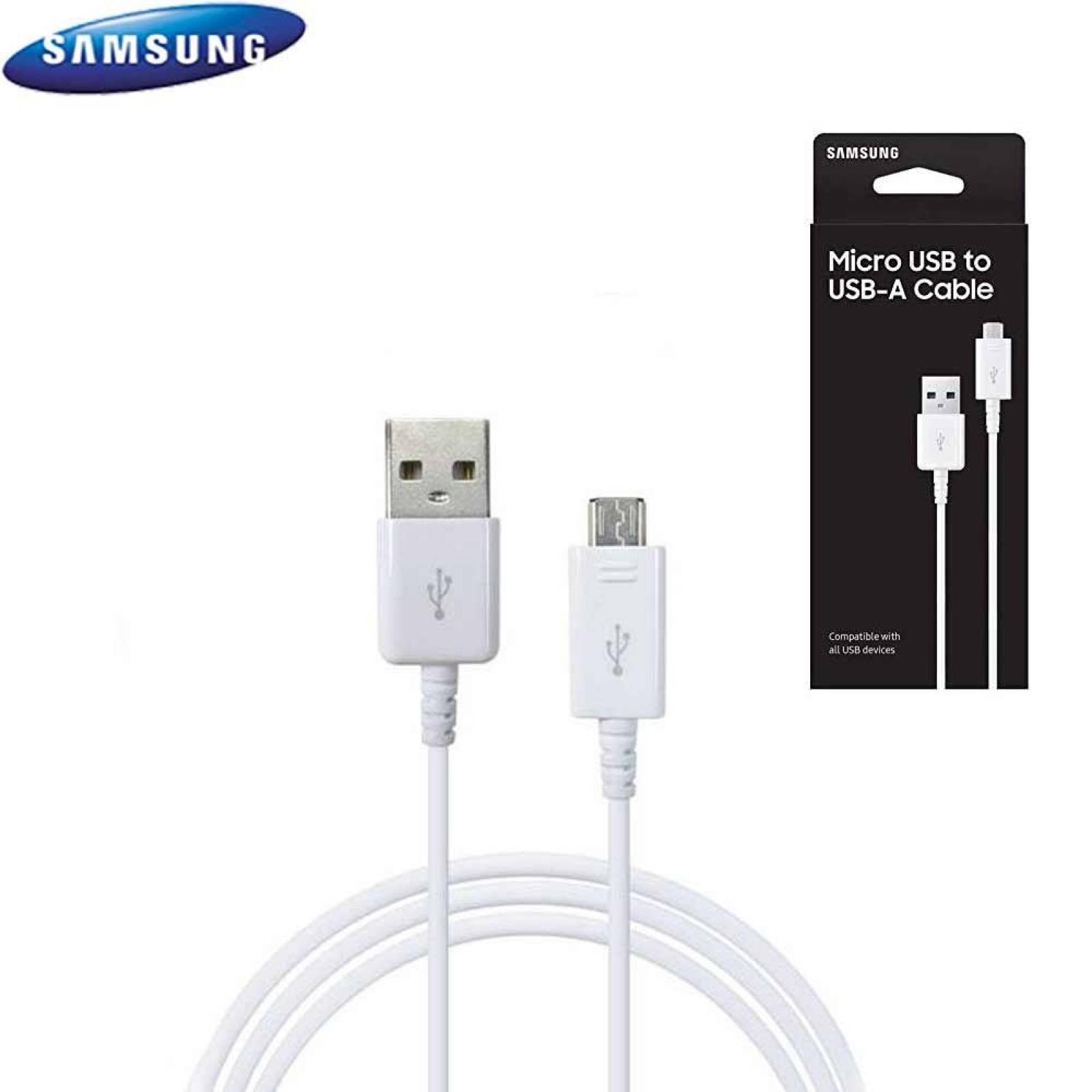 Cable de Datos Original Samsung Micro USB Blanco (Empaque Blister) 