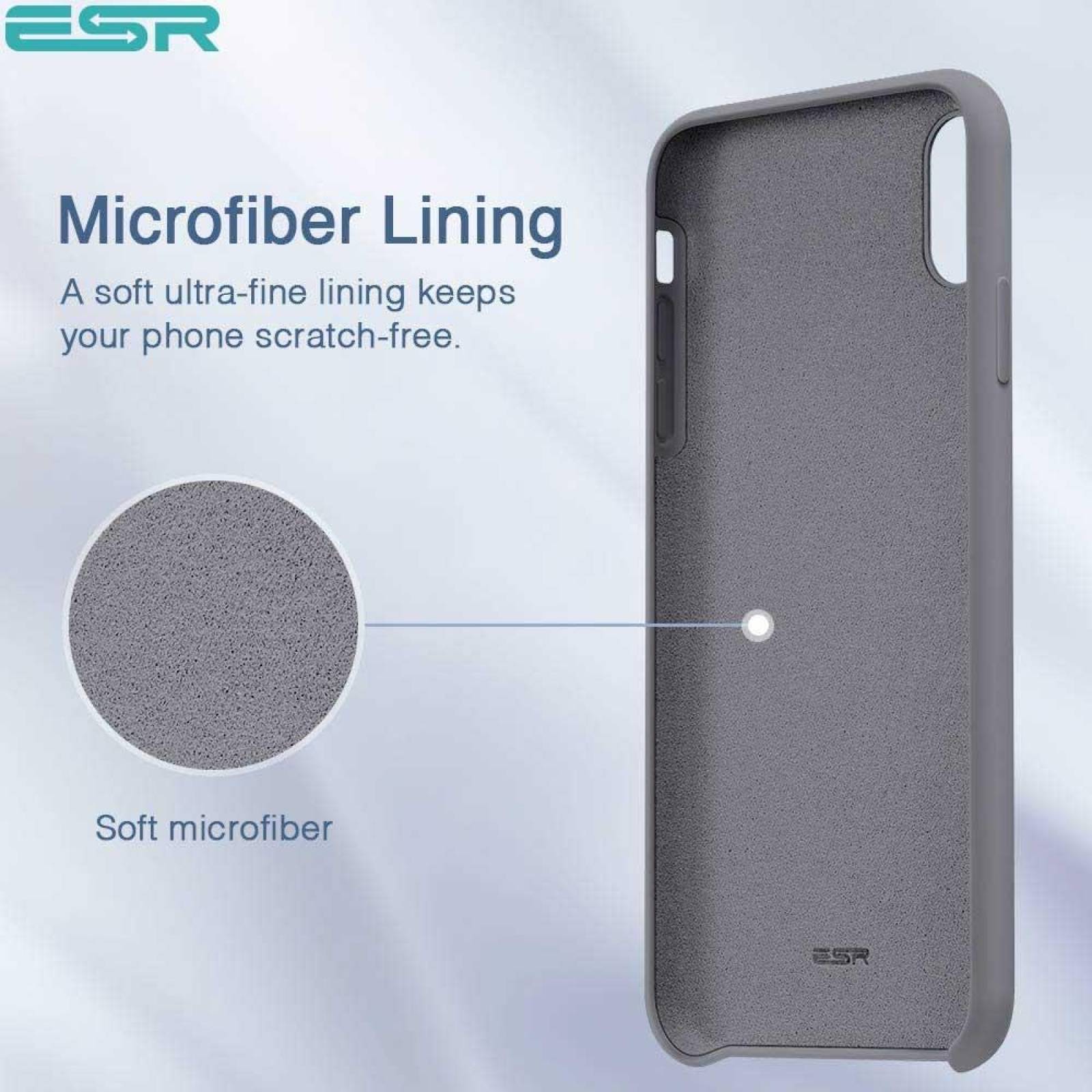 Funda ESR Yippee para iPhone XR Gris