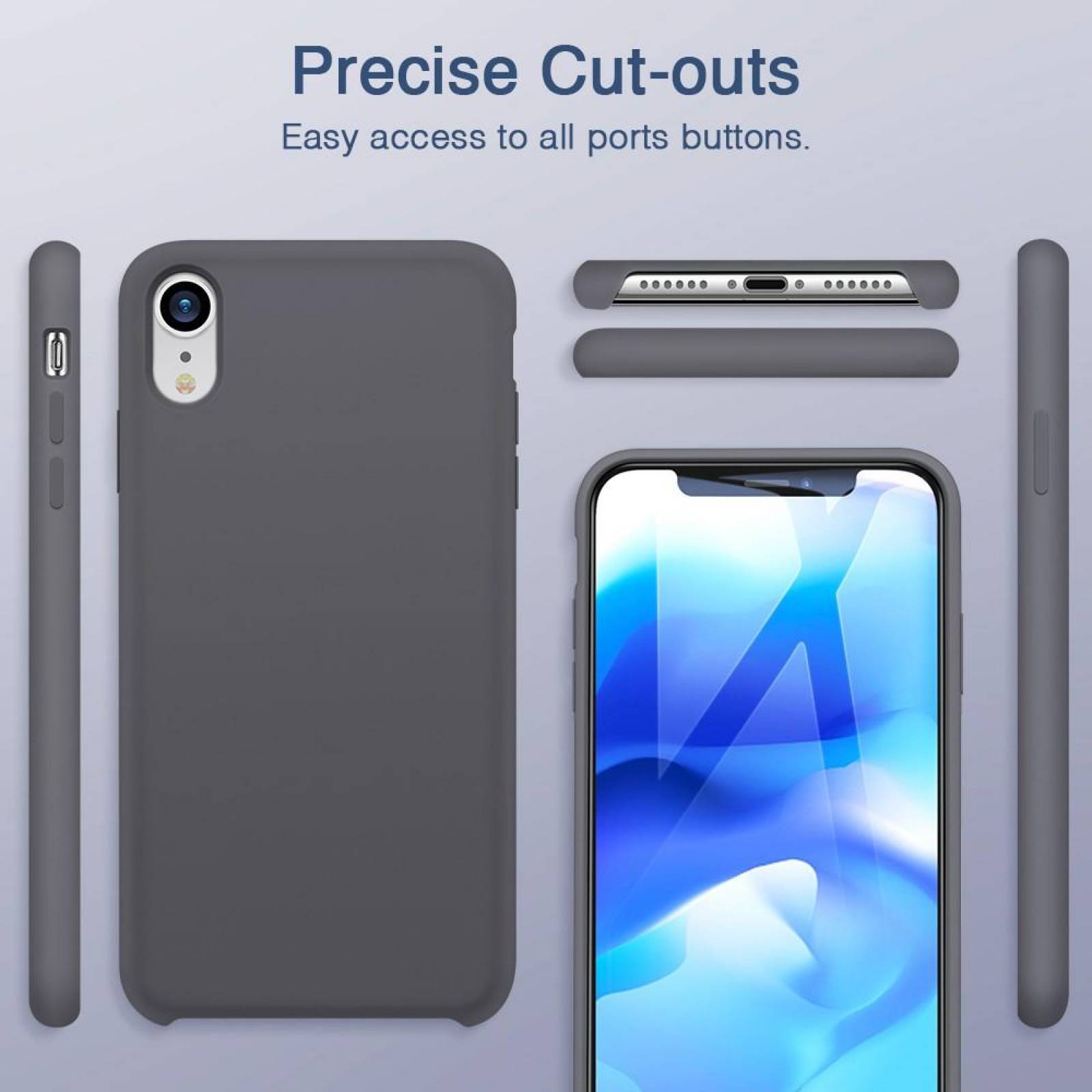 Funda ESR Yippee para iPhone XR Gris