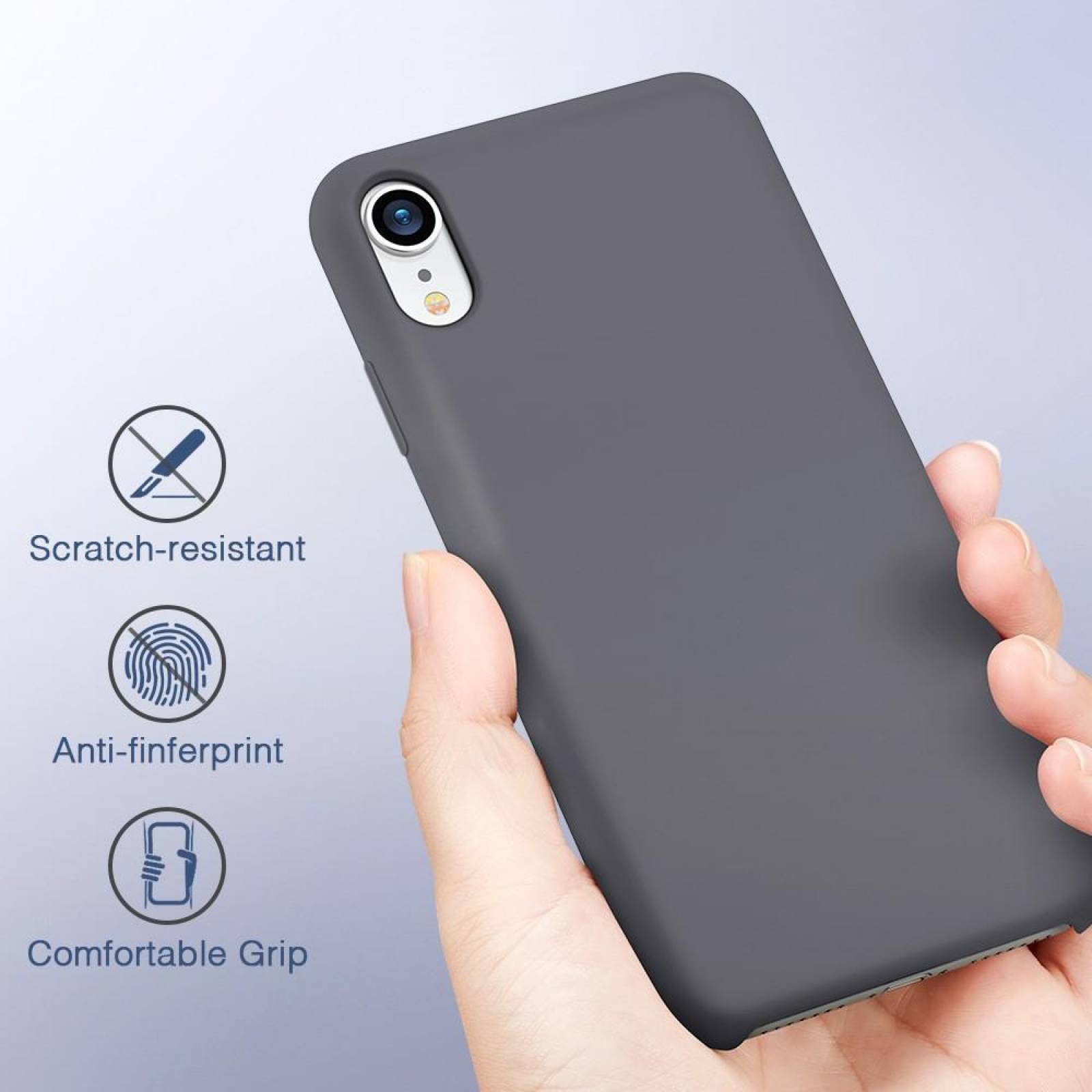 Funda ESR Yippee para iPhone XR Gris