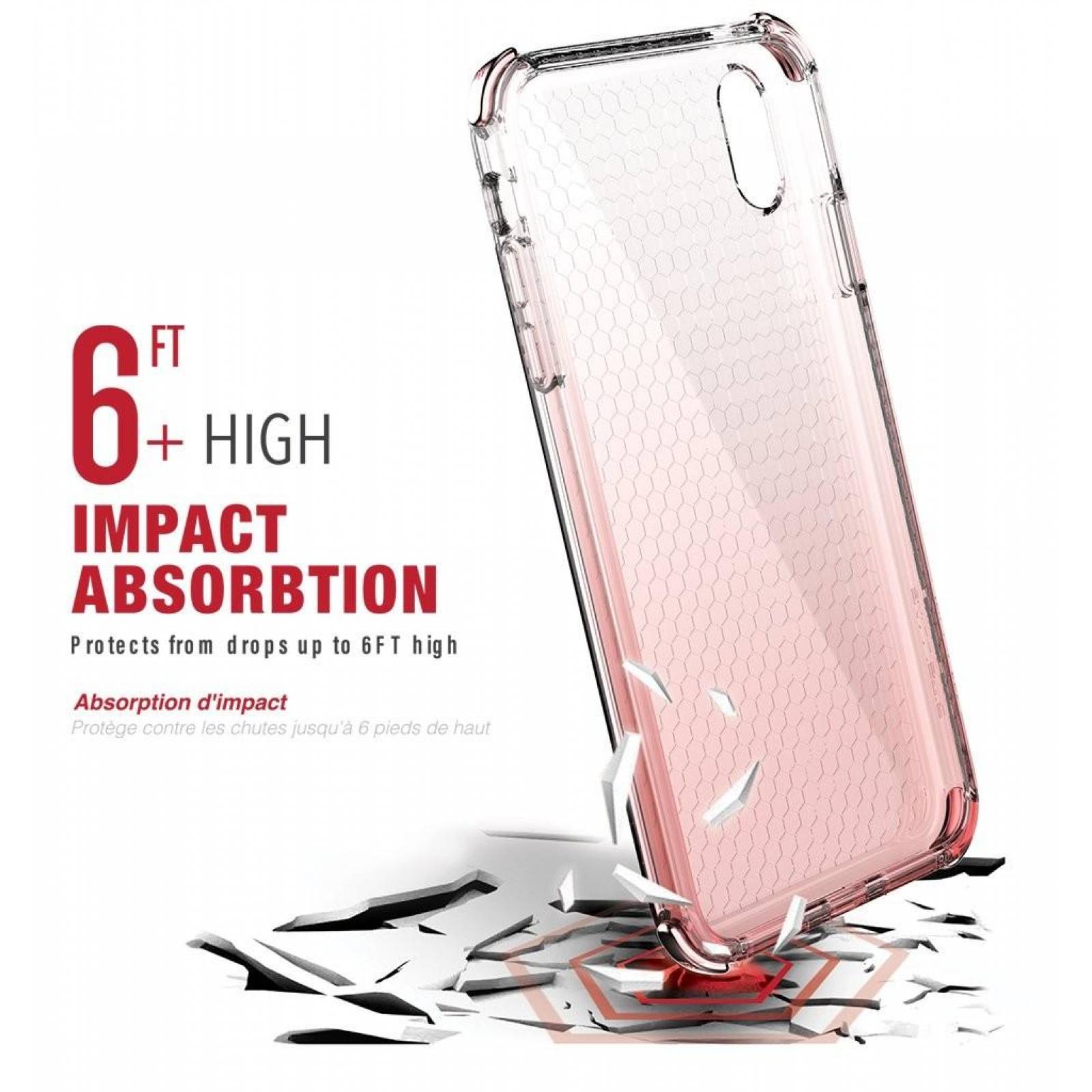 Funda Ballistic Jewel para iPhone XR Rose Gold