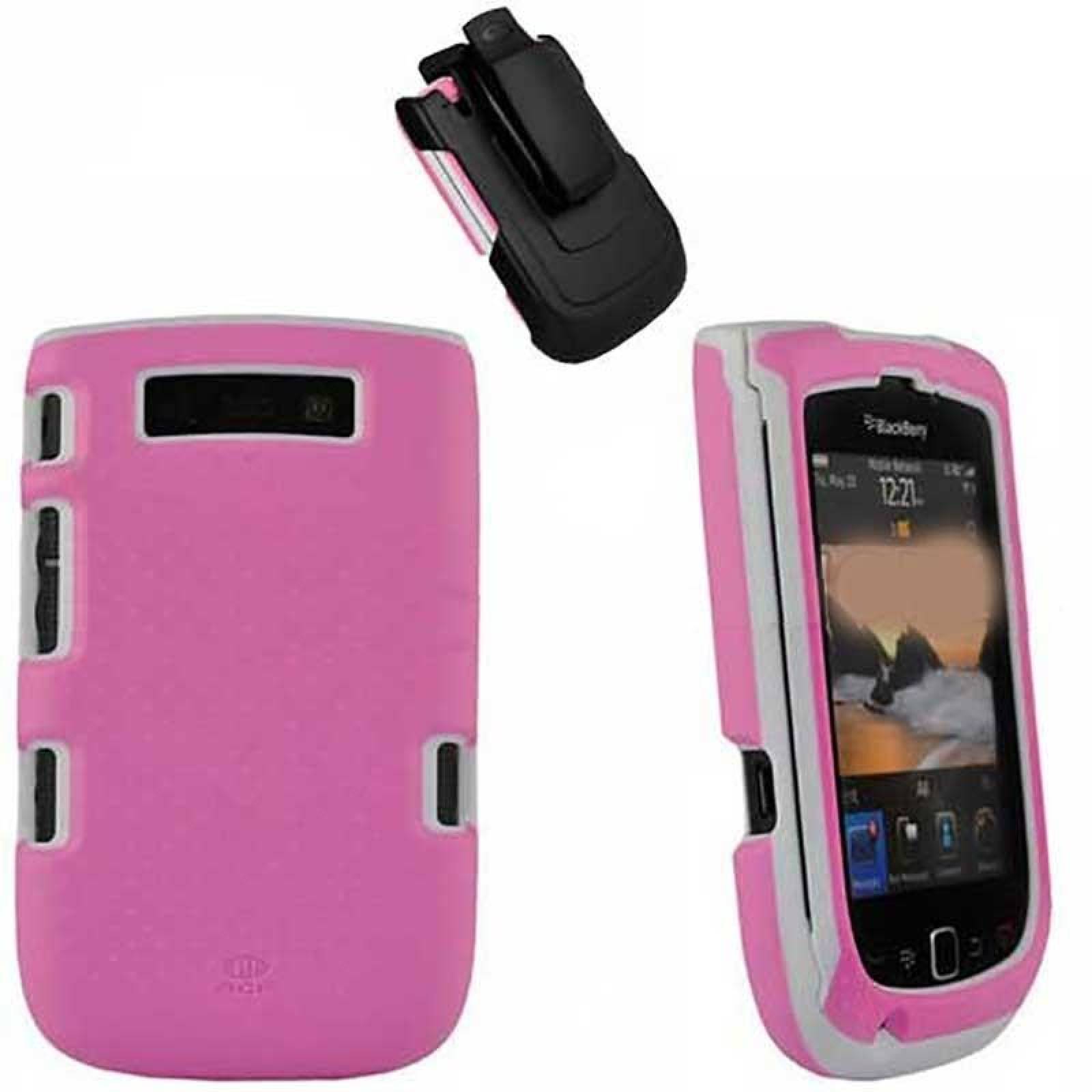 . Funda AGF Ballistic GRT Blackberry 9800 9810 Torch Rosa Blanco 