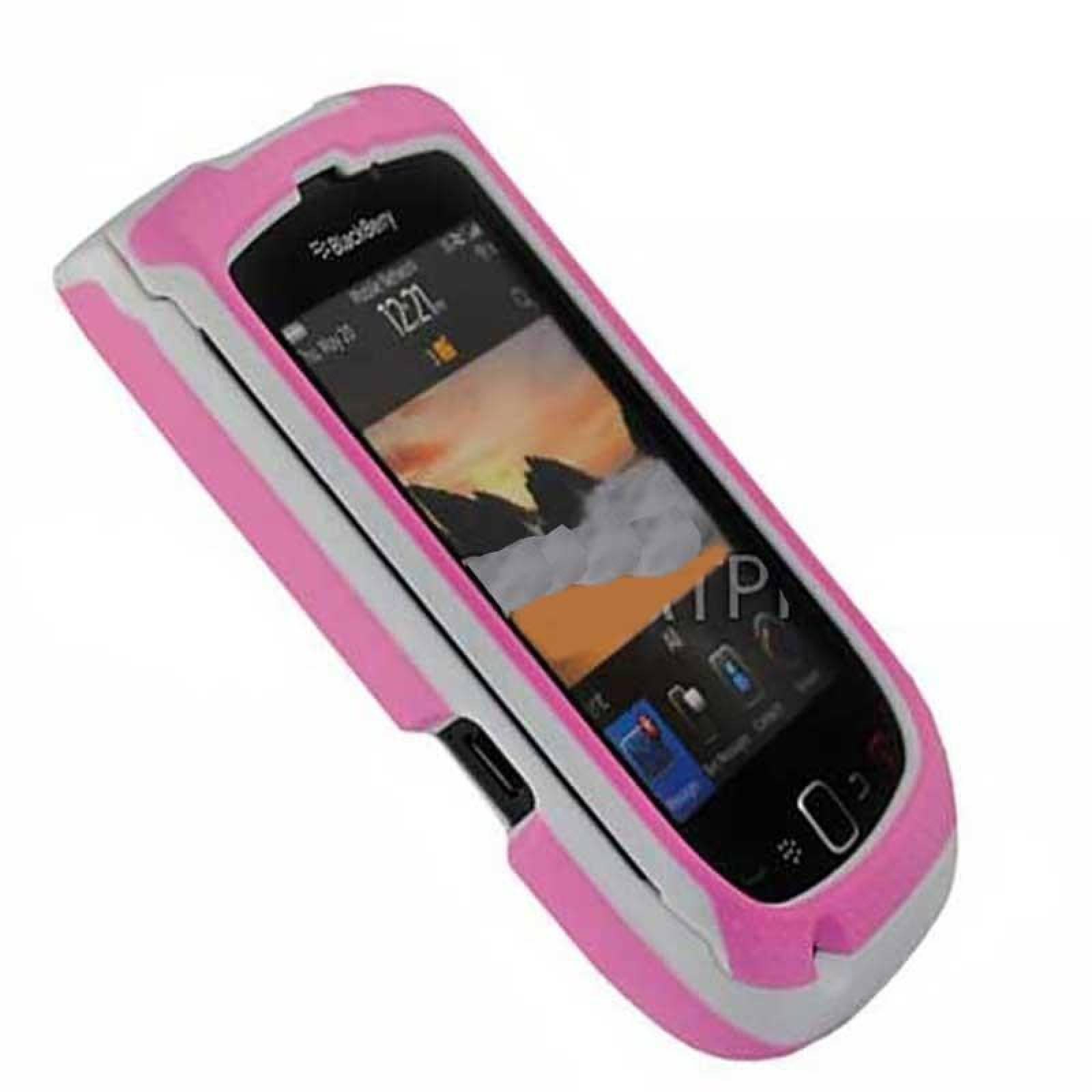 . Funda AGF Ballistic GRT Blackberry 9800 9810 Torch Rosa Blanco 